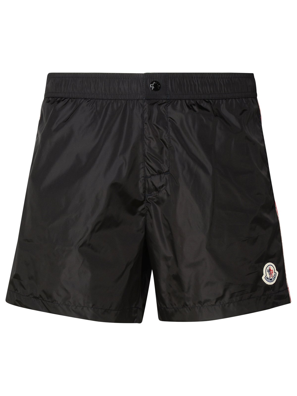 Moncler Logo Patch Drawstring Swim Shorts