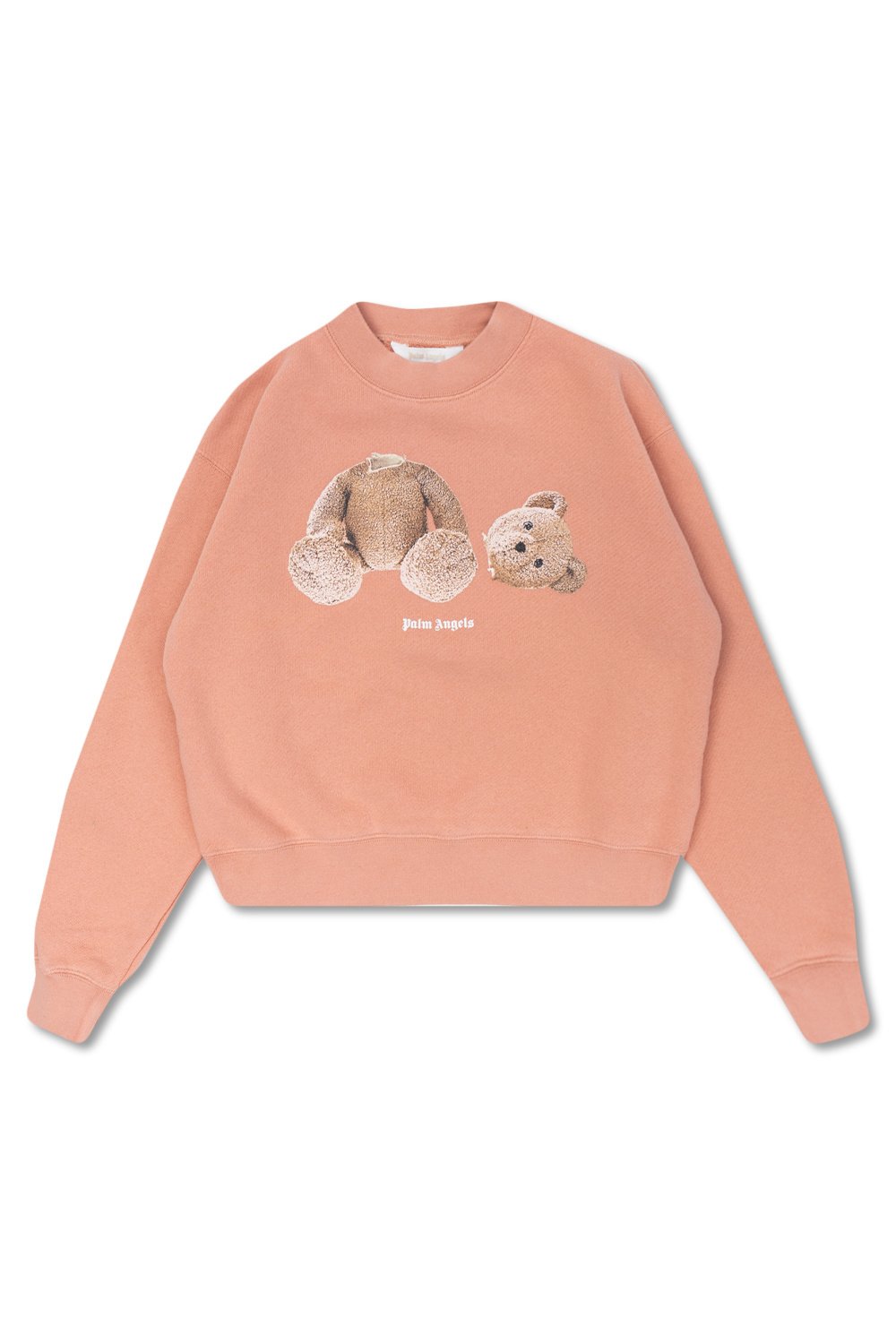 Palm Angels Kids Logo Detailed Crewneck Sweatshirt