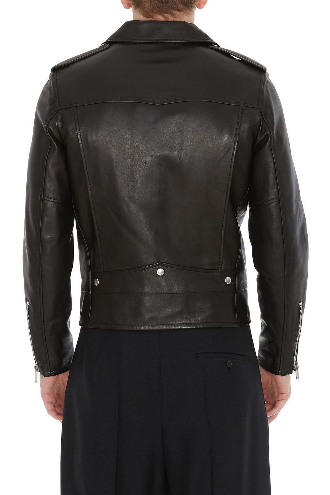 Saint Laurent ジップディテール バイカージャケット