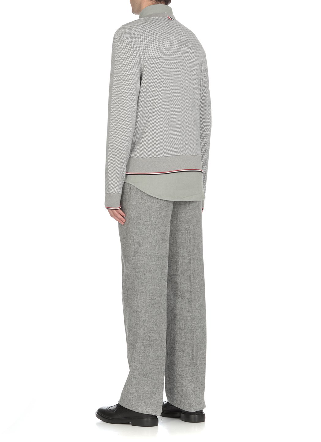 Thom Browne 人字紋圓領毛衣