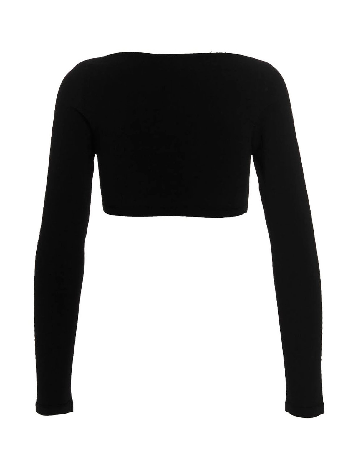 Dsquared2 Cropped Square-Neck Knitted Top