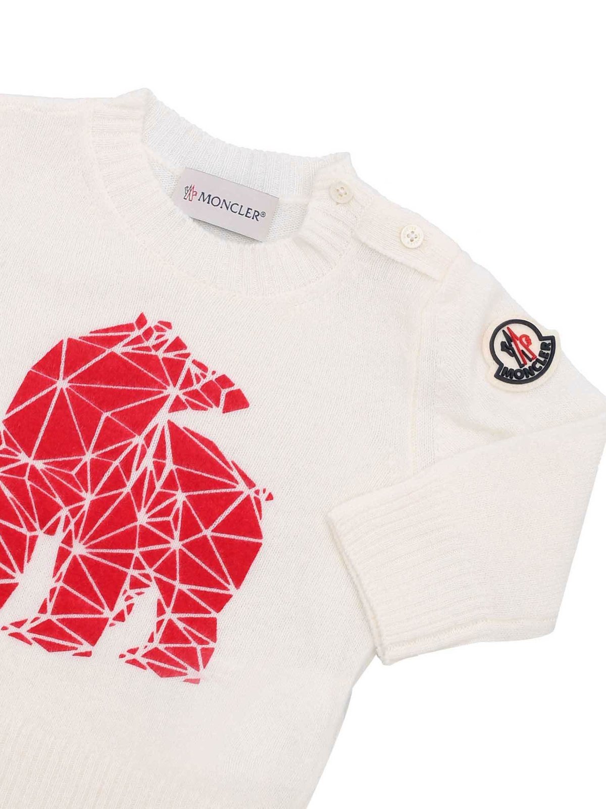 Moncler Enfant Bear Intarsia-Knit Jumper