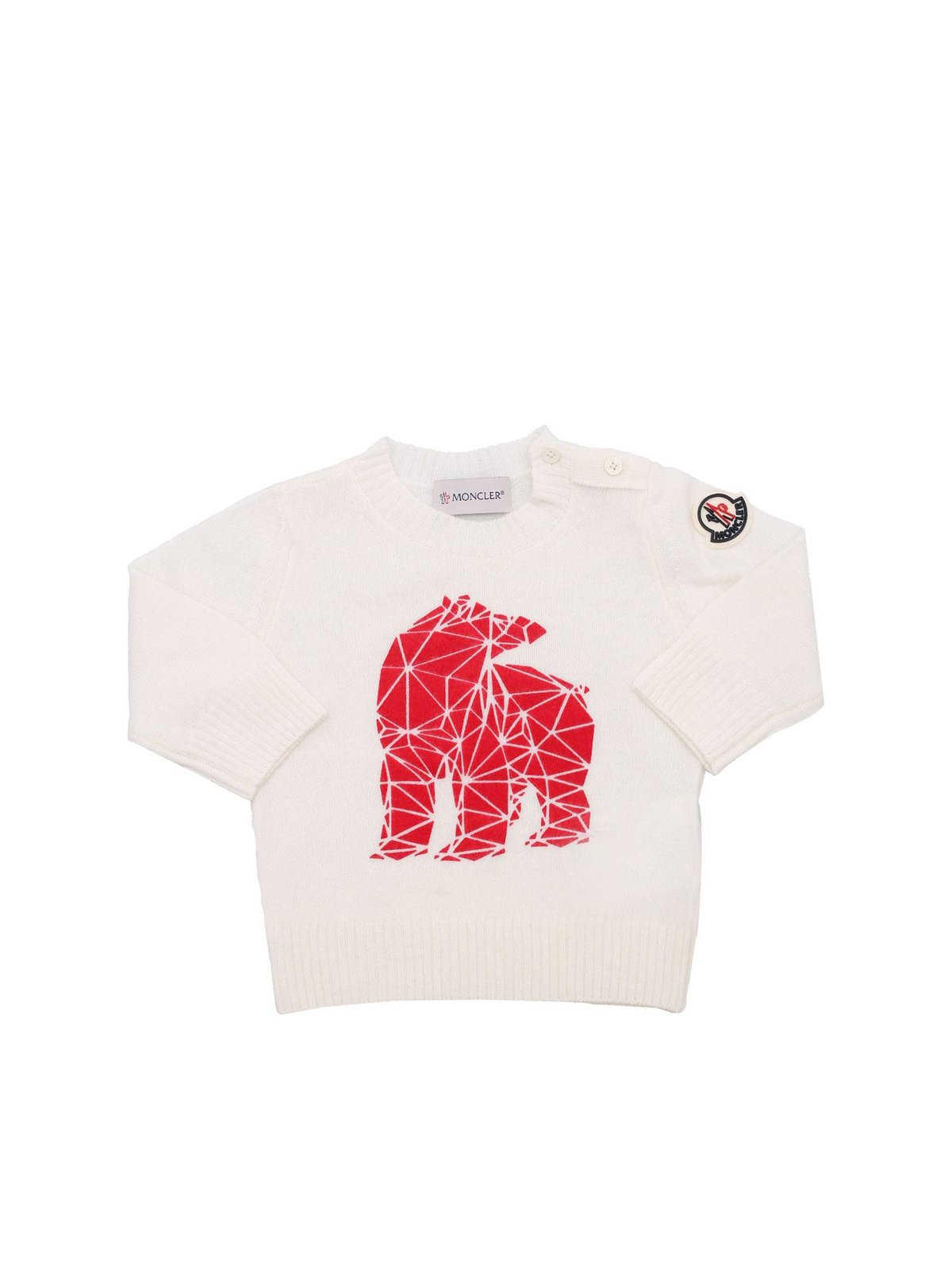 Moncler Enfant Bear Intarsia-Knit Jumper
