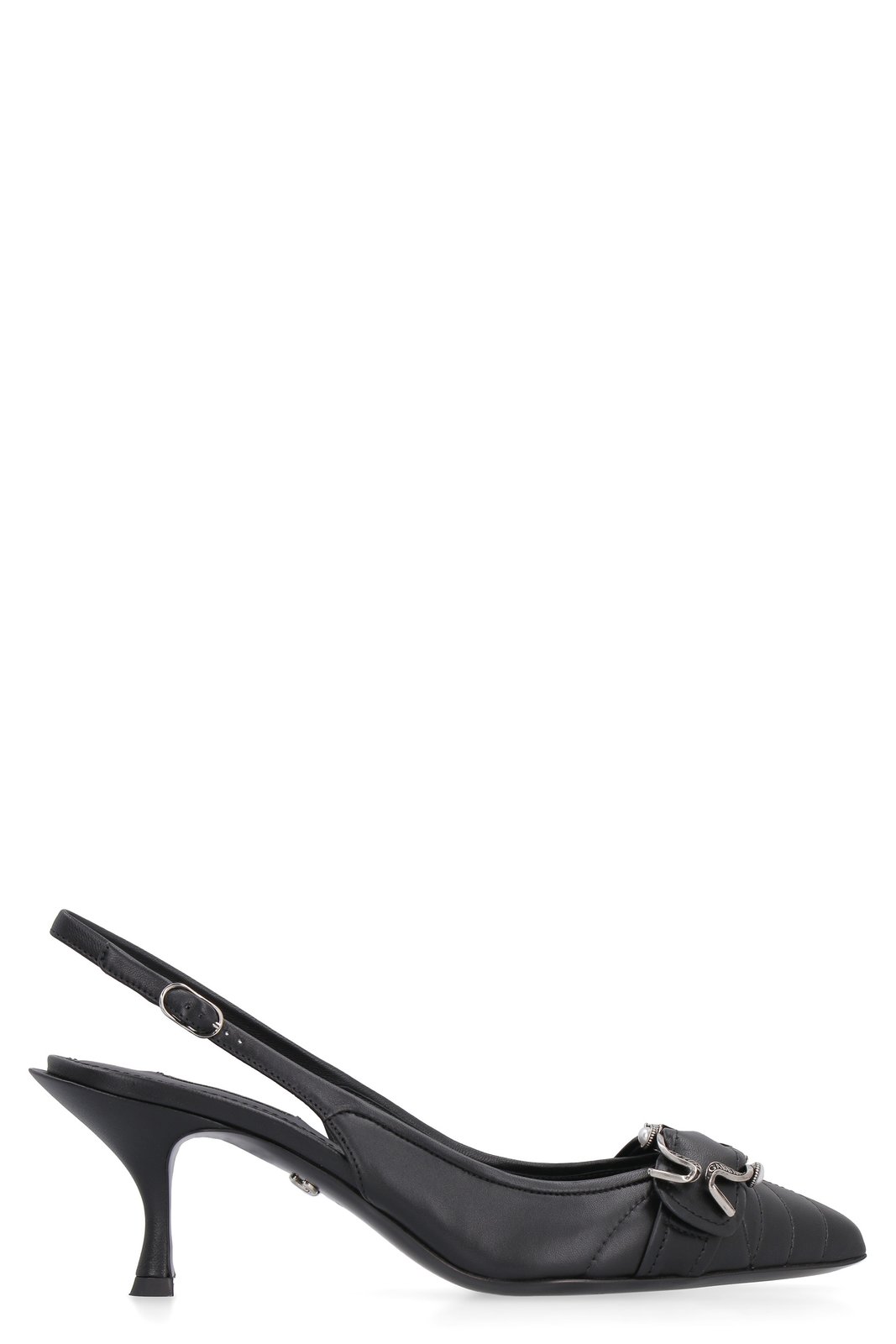 Dolce & Gabbana Devotion Buckle Embellished Slingback Pumps