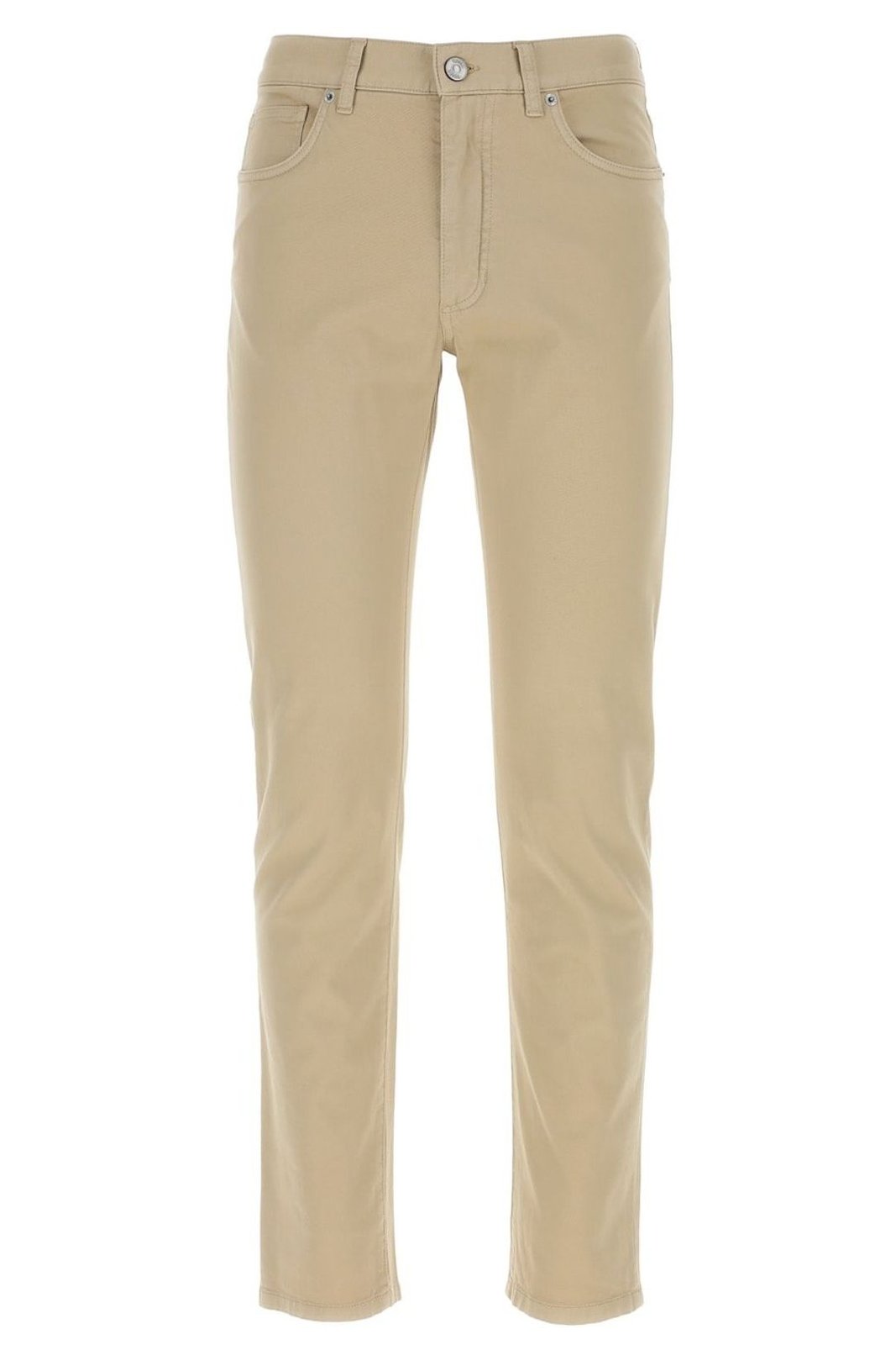 Zegna Logo Patch Slim-Cut Jeans