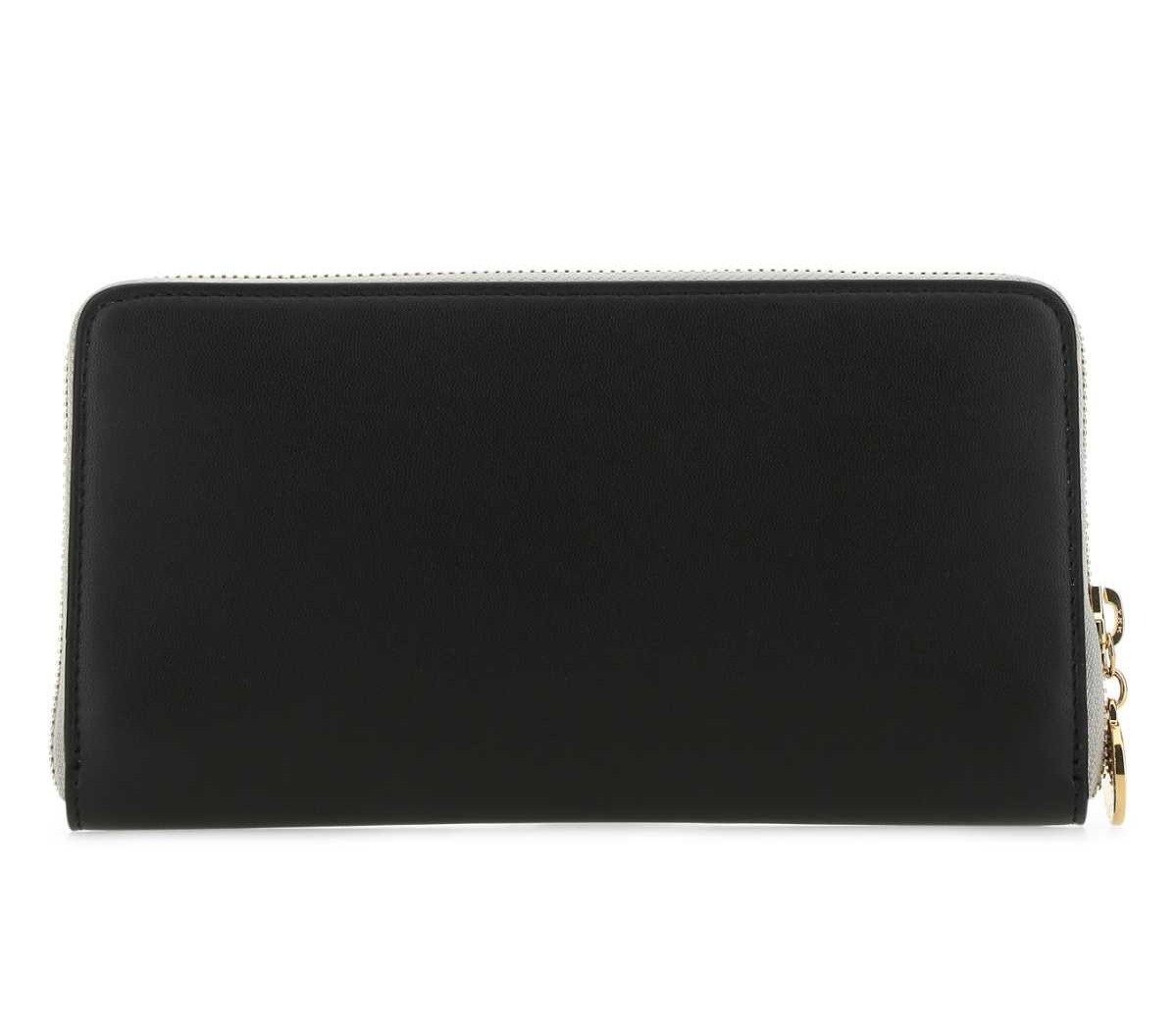 Stella McCartney Logo Perforated Zip-Around Continental Wallet