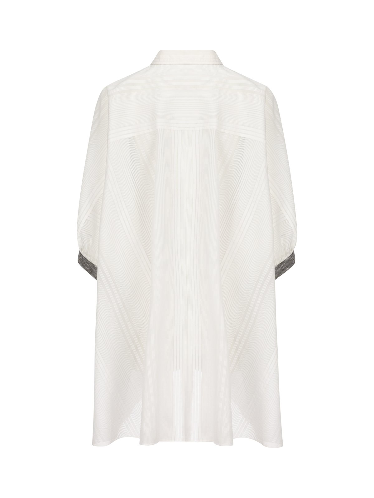 Brunello Cucinelli 半透明直下擺襯衫