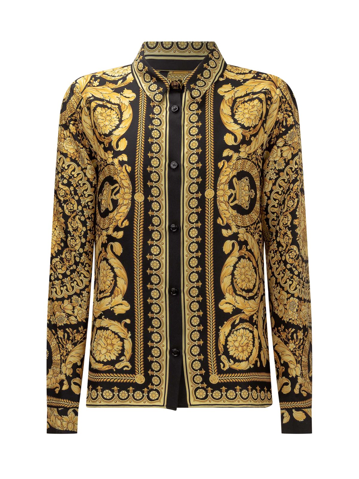 Versace Kids Barocco Printed Long-Sleeved Shirt