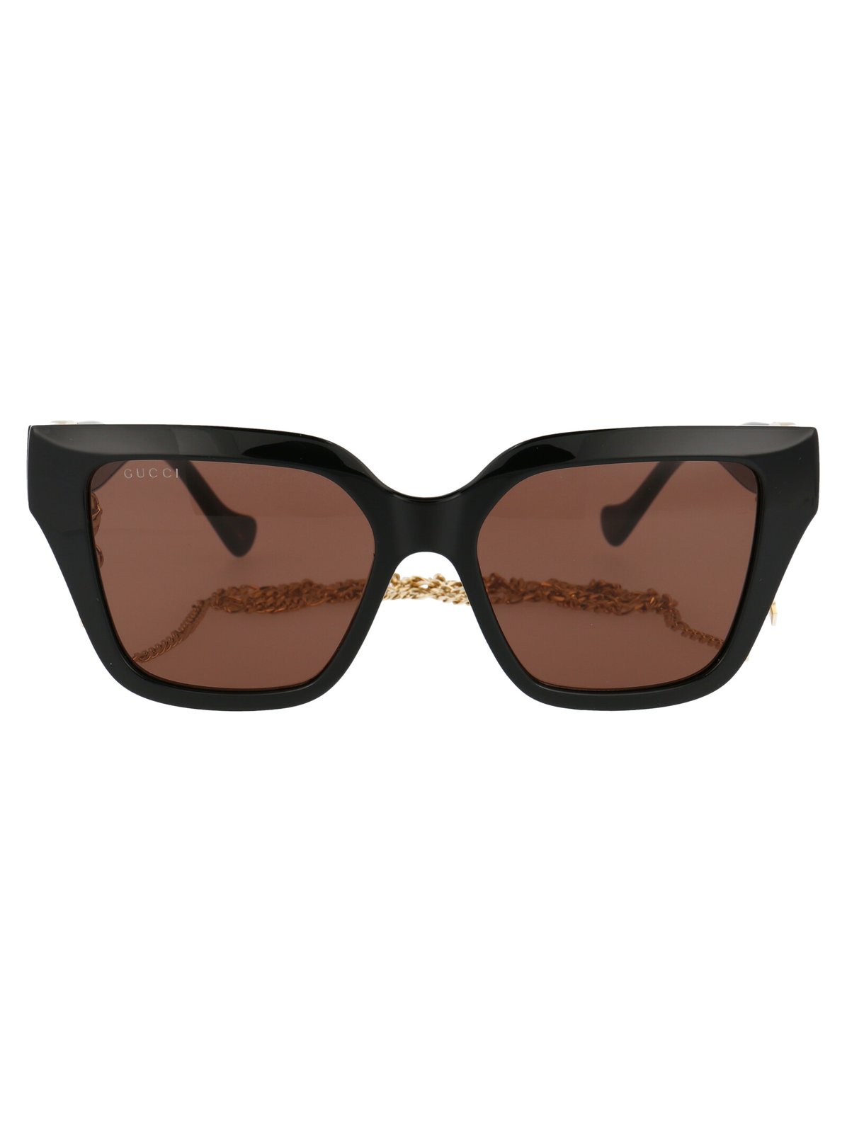 Gucci Eyewear 方形框架鏈條太陽眼鏡