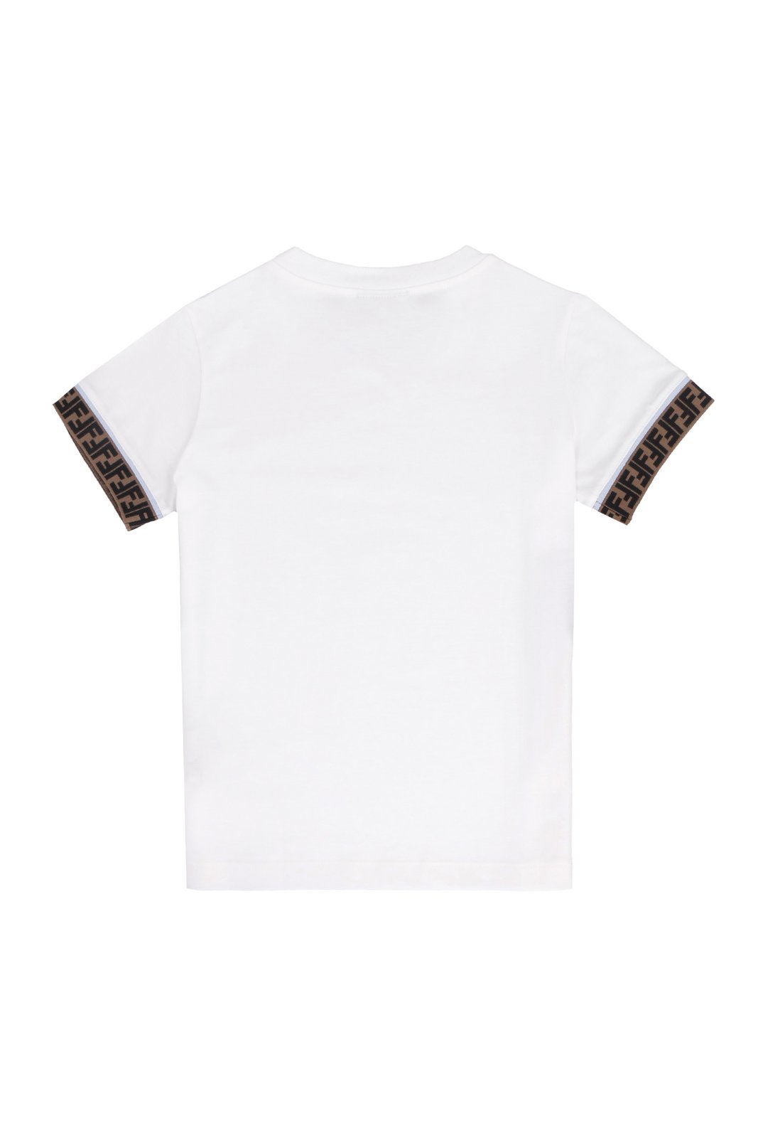 Fendi Kids Logo Detailed Crewneck T-Shirt