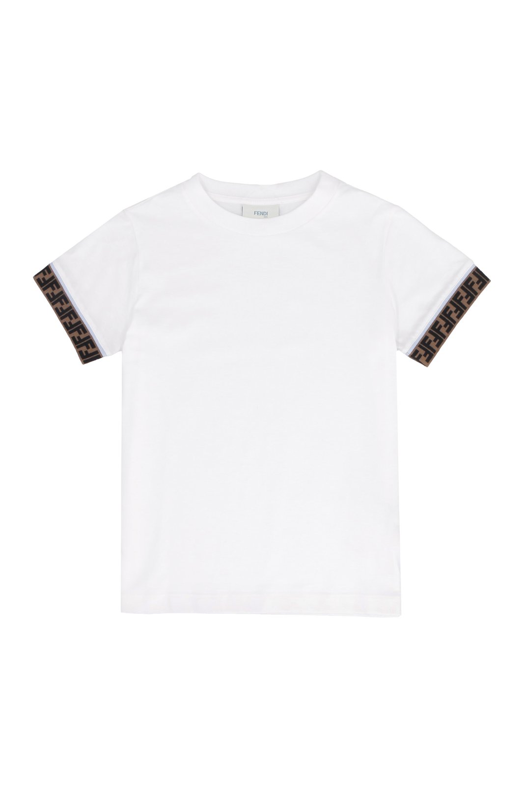 Fendi Kids Logo Detailed Crewneck T-Shirt