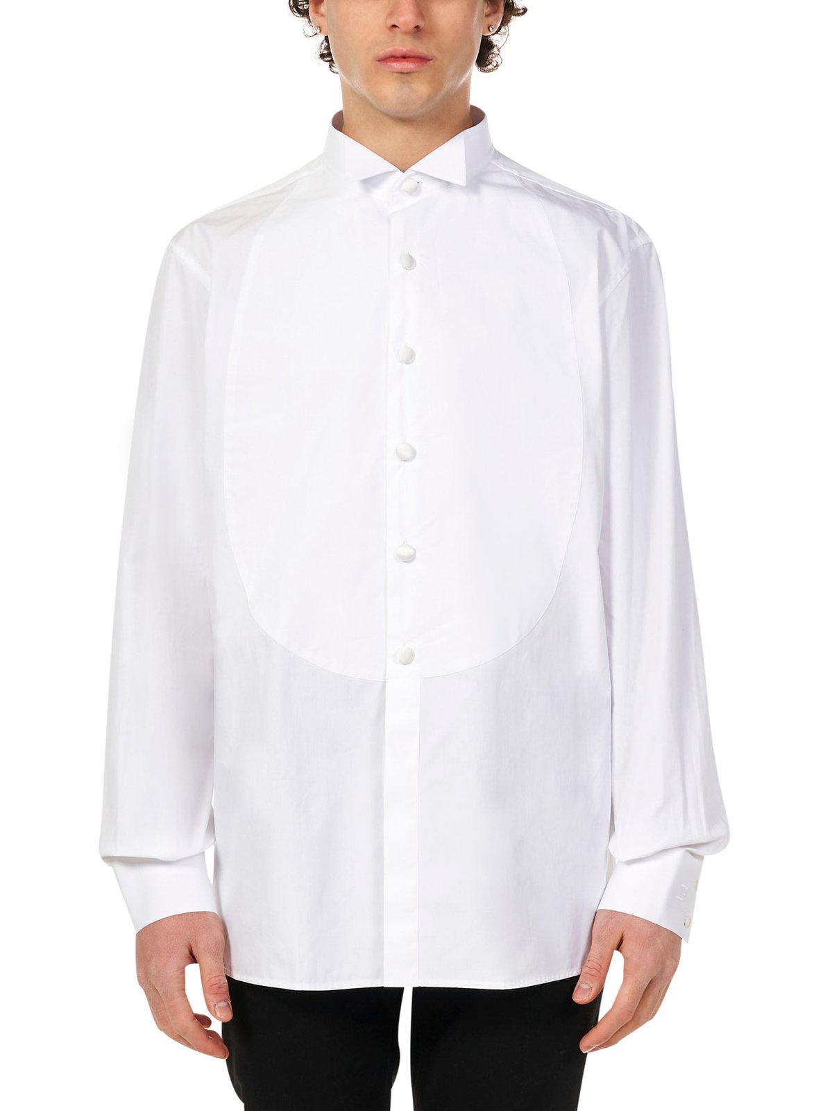 Balmain Collared Long-Sleeve Shirt