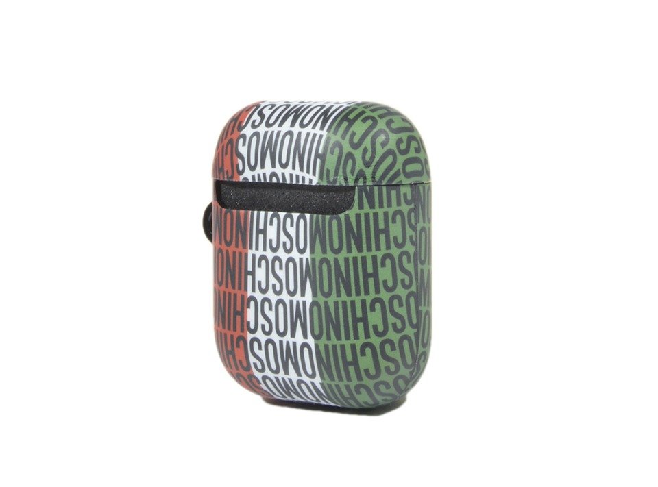 Moschino 滿版標誌印花 AirPods 保護套
