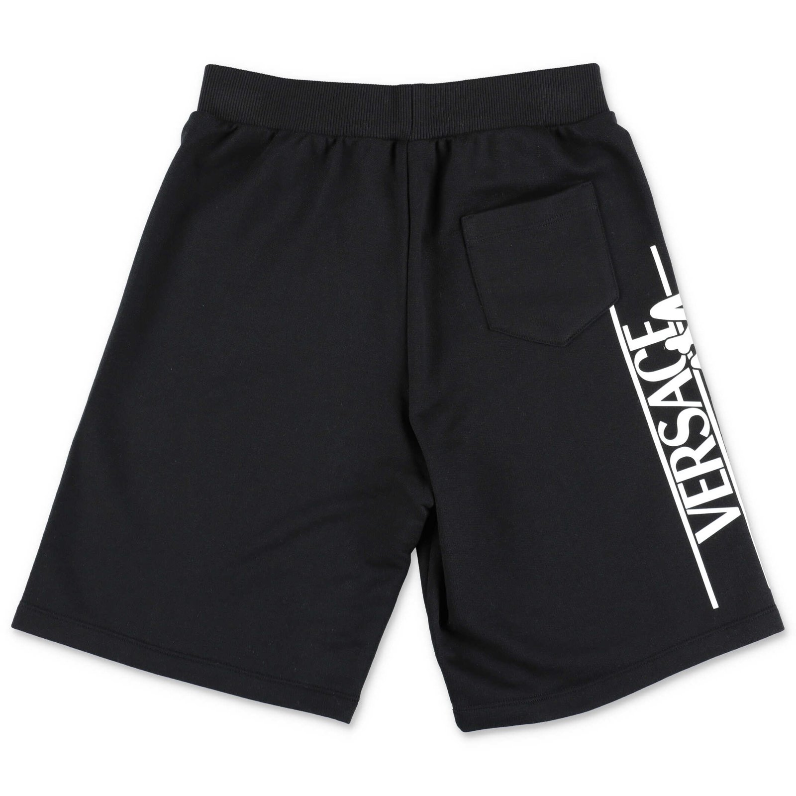 Versace Kids Logo Printed Straight Leg Track Shorts