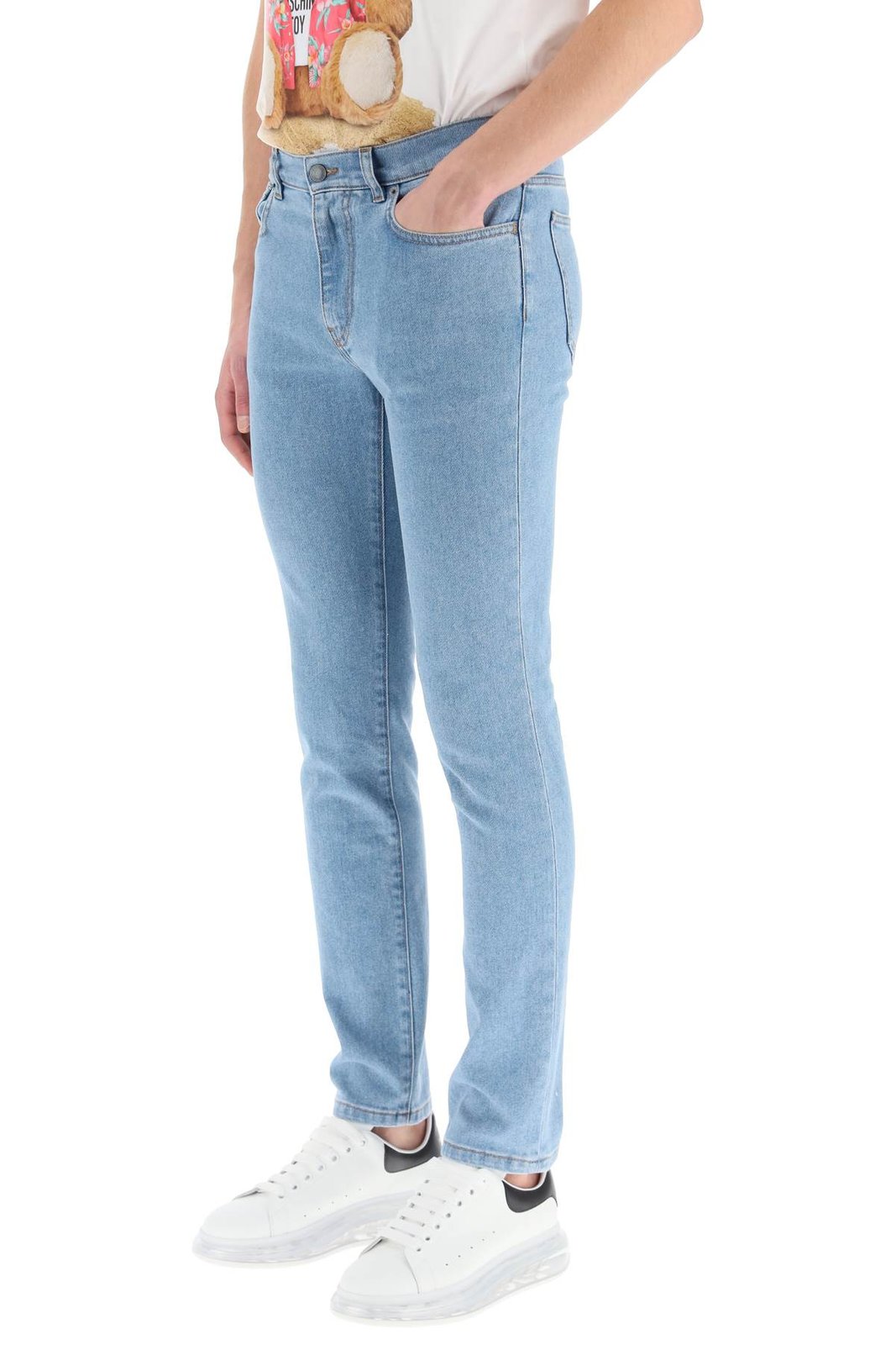 Moschino 中腰修身牛仔褲