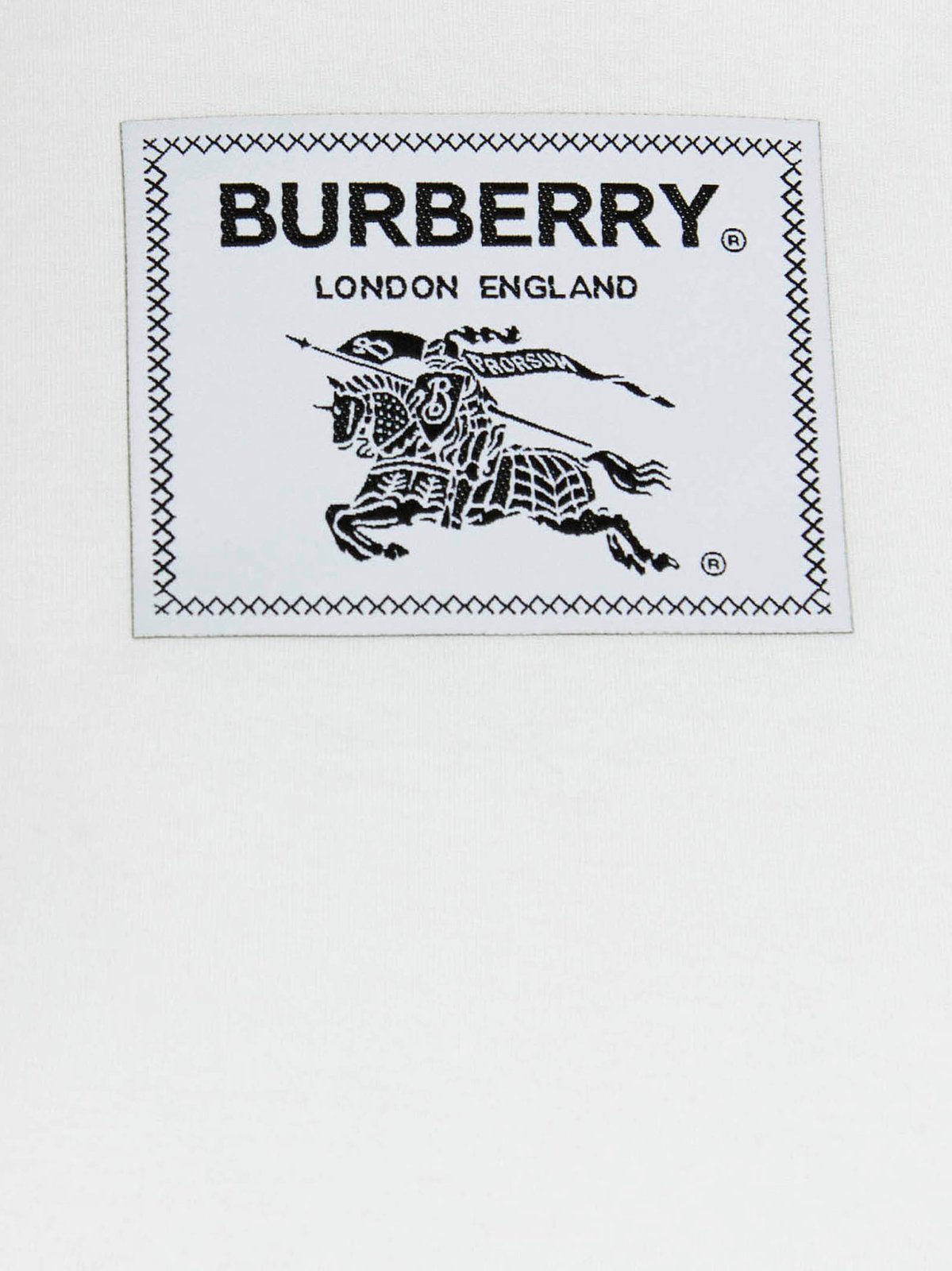 Burberry 標誌貼片圓領 T 卹