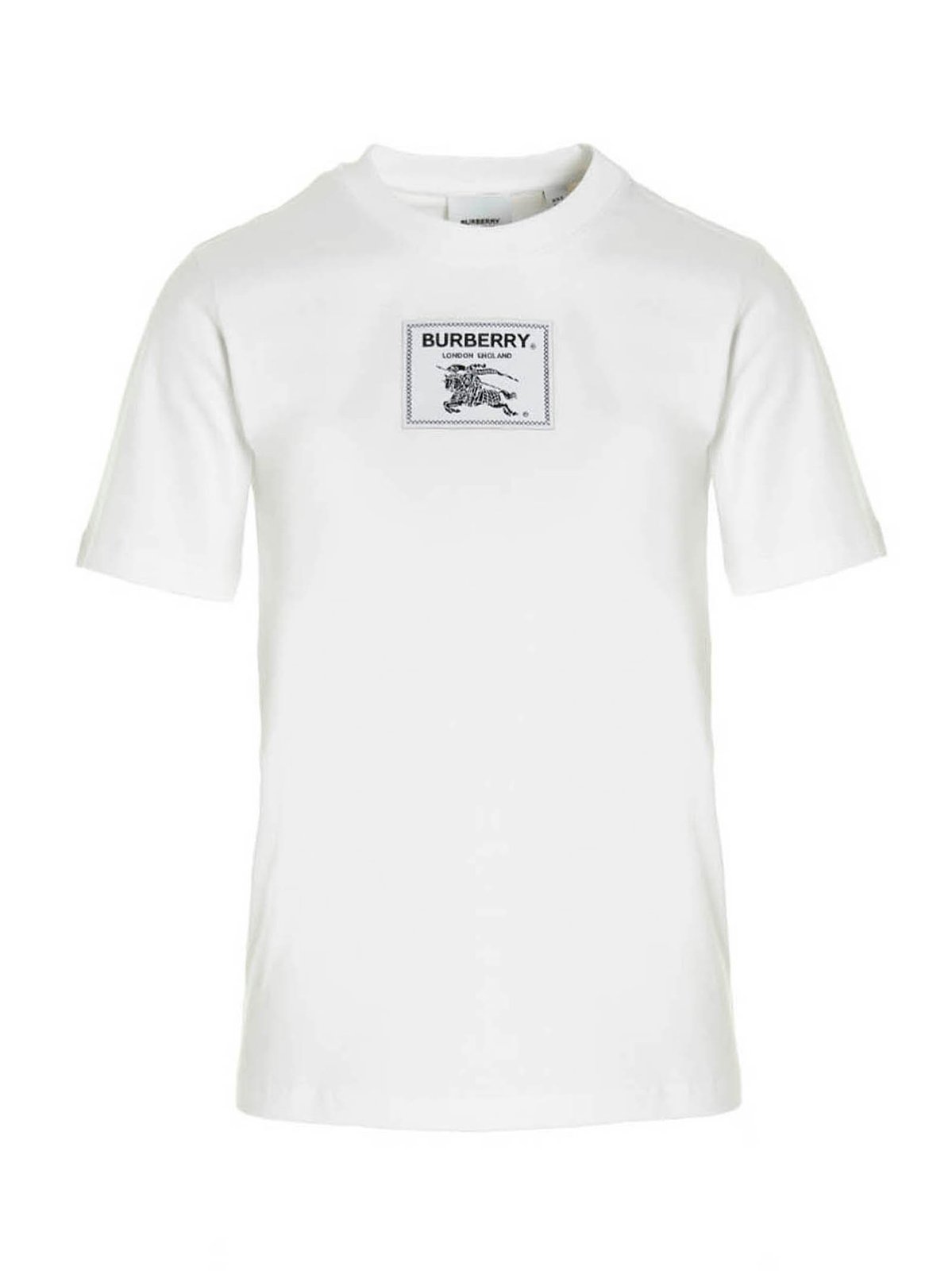 Burberry 標誌貼片圓領 T 卹