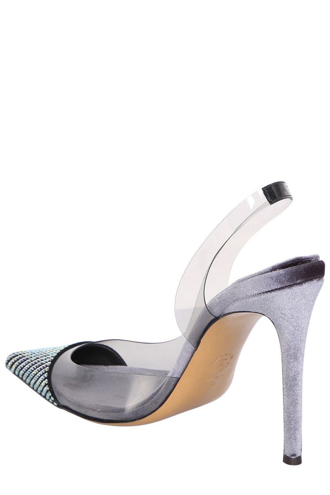 Alexandre Vauthier 琥珀色綴飾露跟高跟鞋