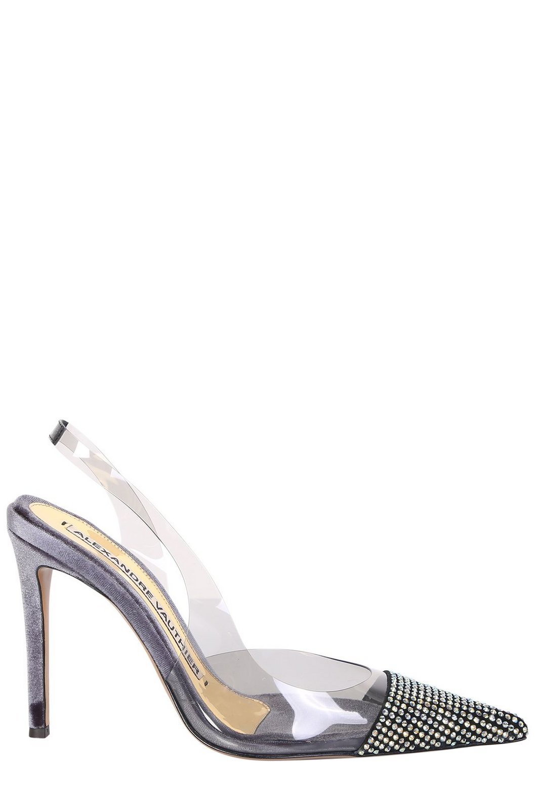 Alexandre Vauthier 琥珀色綴飾露跟高跟鞋