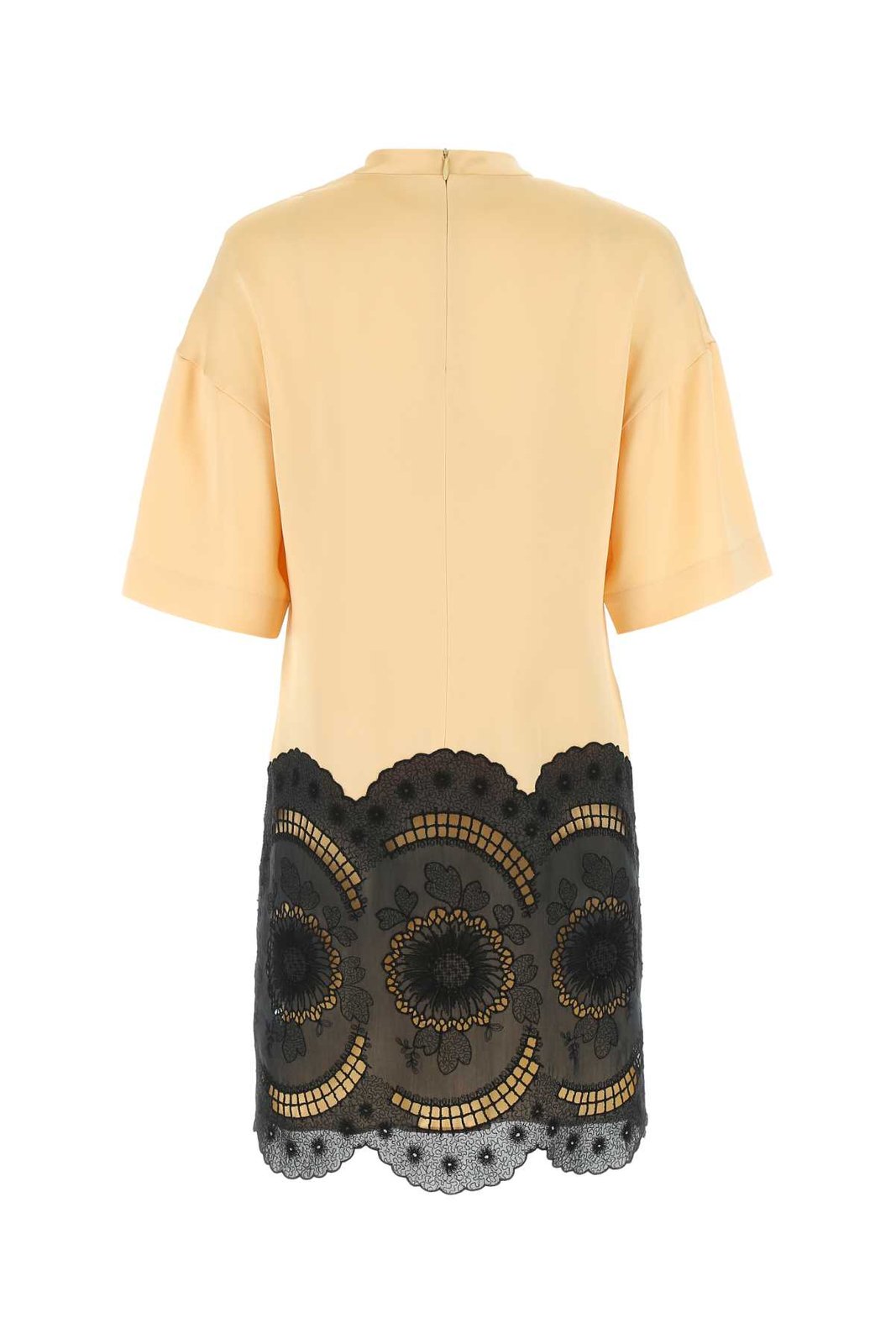 Stella McCartney 蕾絲刺繡緞面中長洋裝