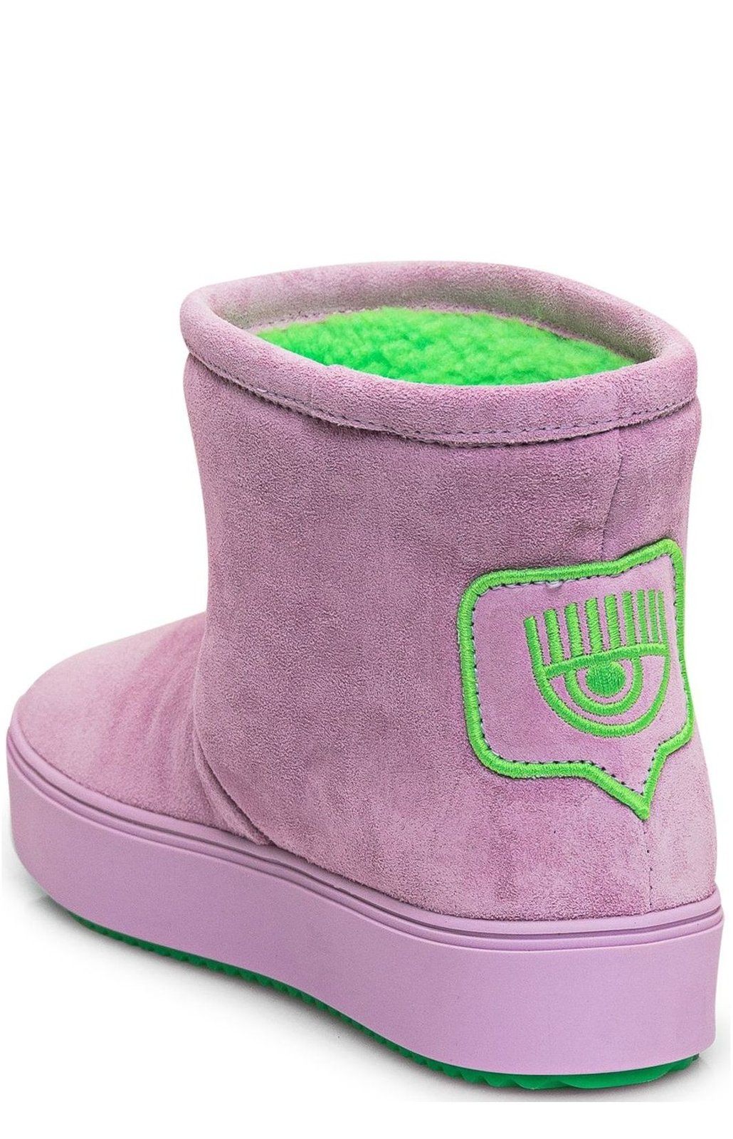 Chiara Ferragni 眼狀貼片圓頭靴