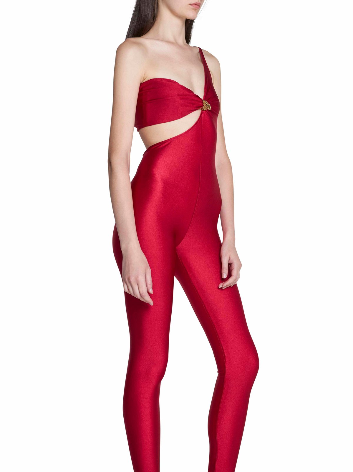 Saint Laurent ワンショルダー ノースリーブ ジャンプスーツ