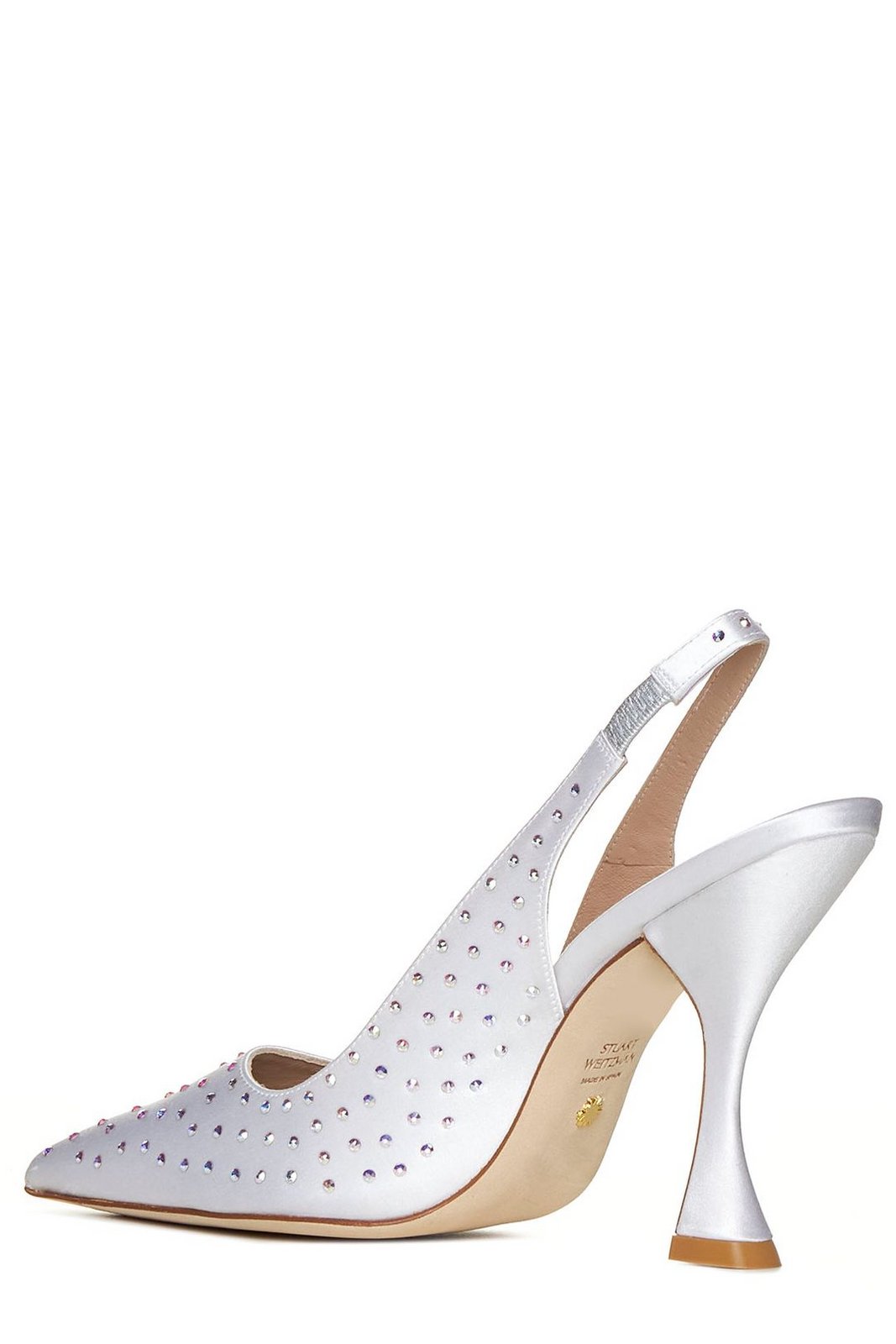 Stuart Weitzman Embellished Pointed-Toe Pumps