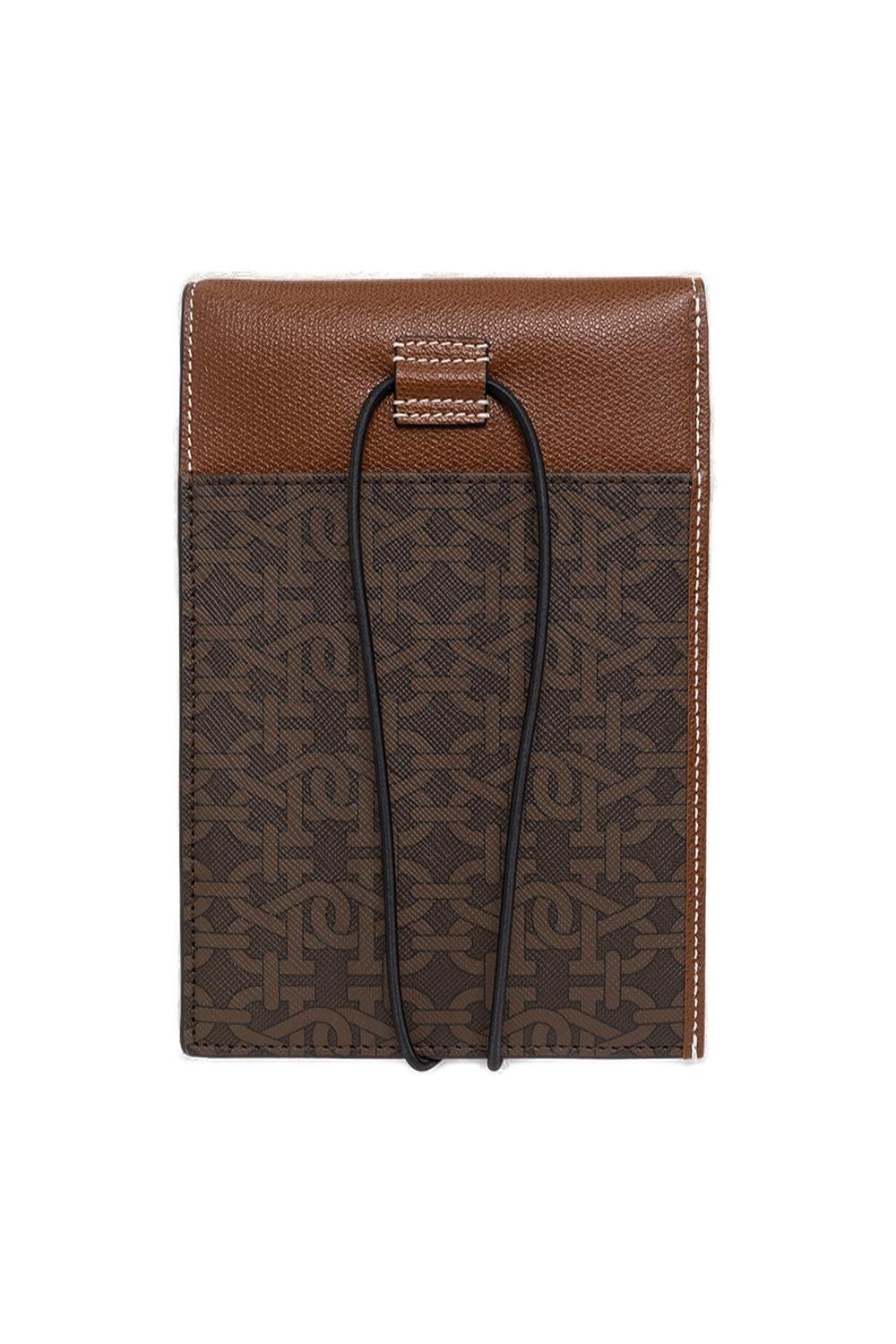 Bally 標誌印花綁帶錢包