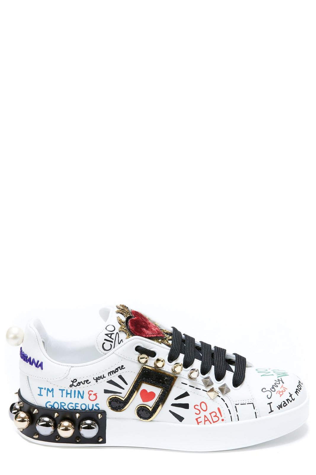 Dolce & Gabbana Portofino Appliqué Sneakers