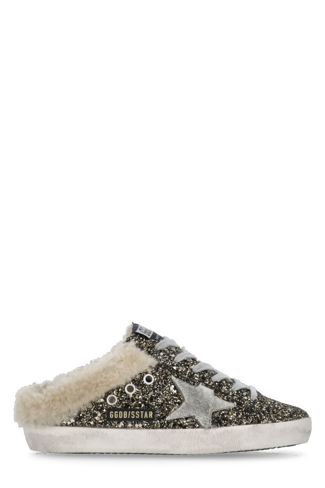Golden Goose Deluxe Brand Super Star Sabot Glitter Sneakers