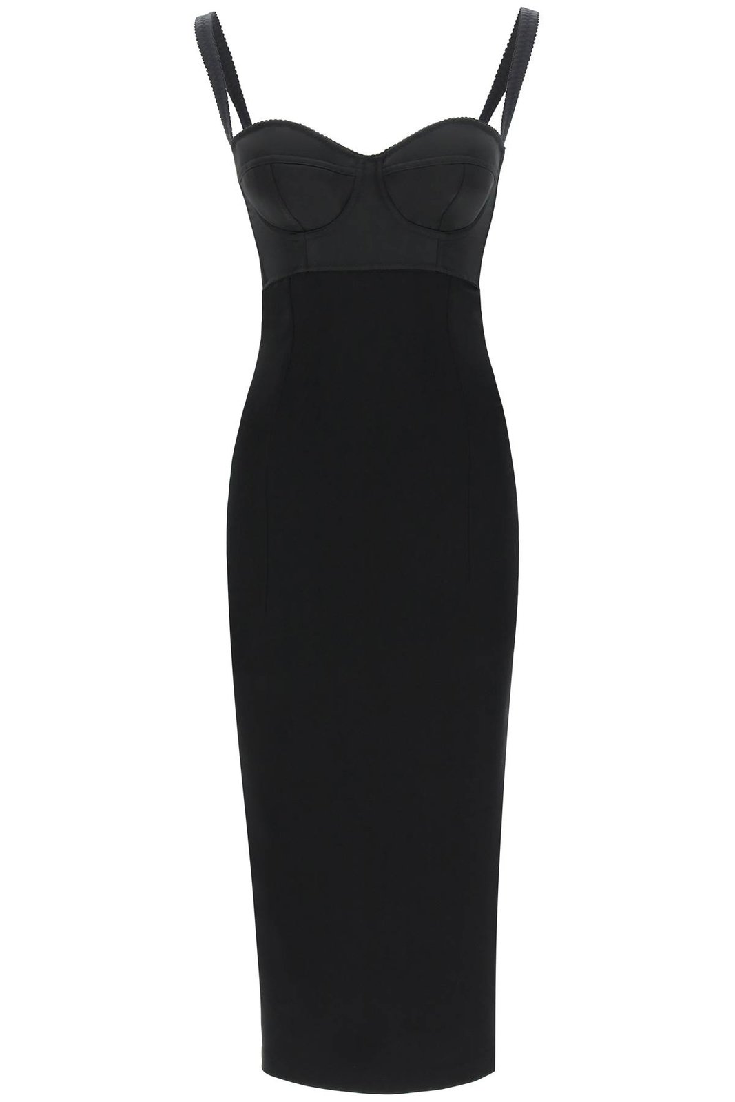 Dolce & Gabbana Cut Out Spaghetti Strap Midi Dress