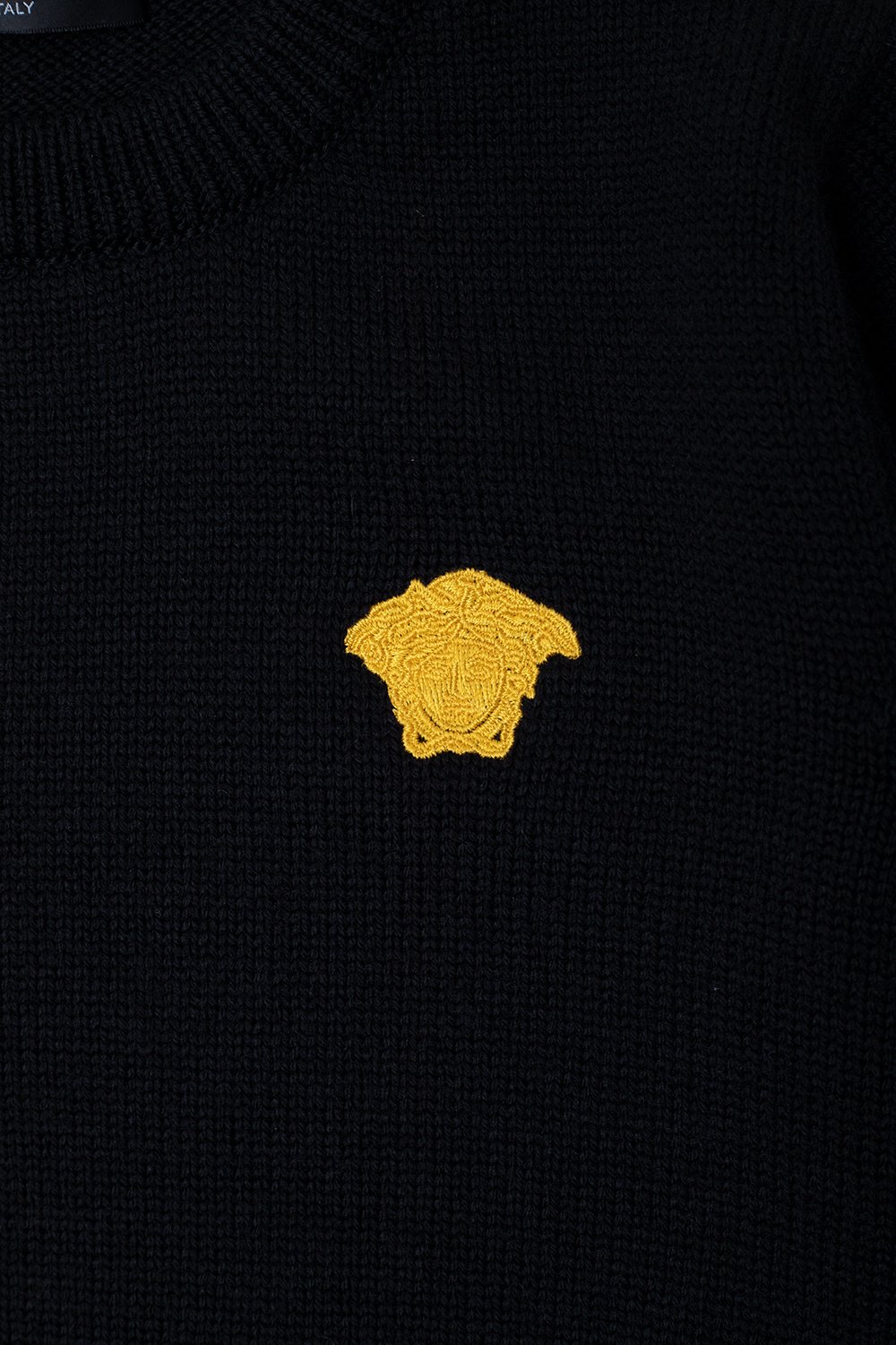 Versace Kids Logo Embroidered Crewneck Jumper