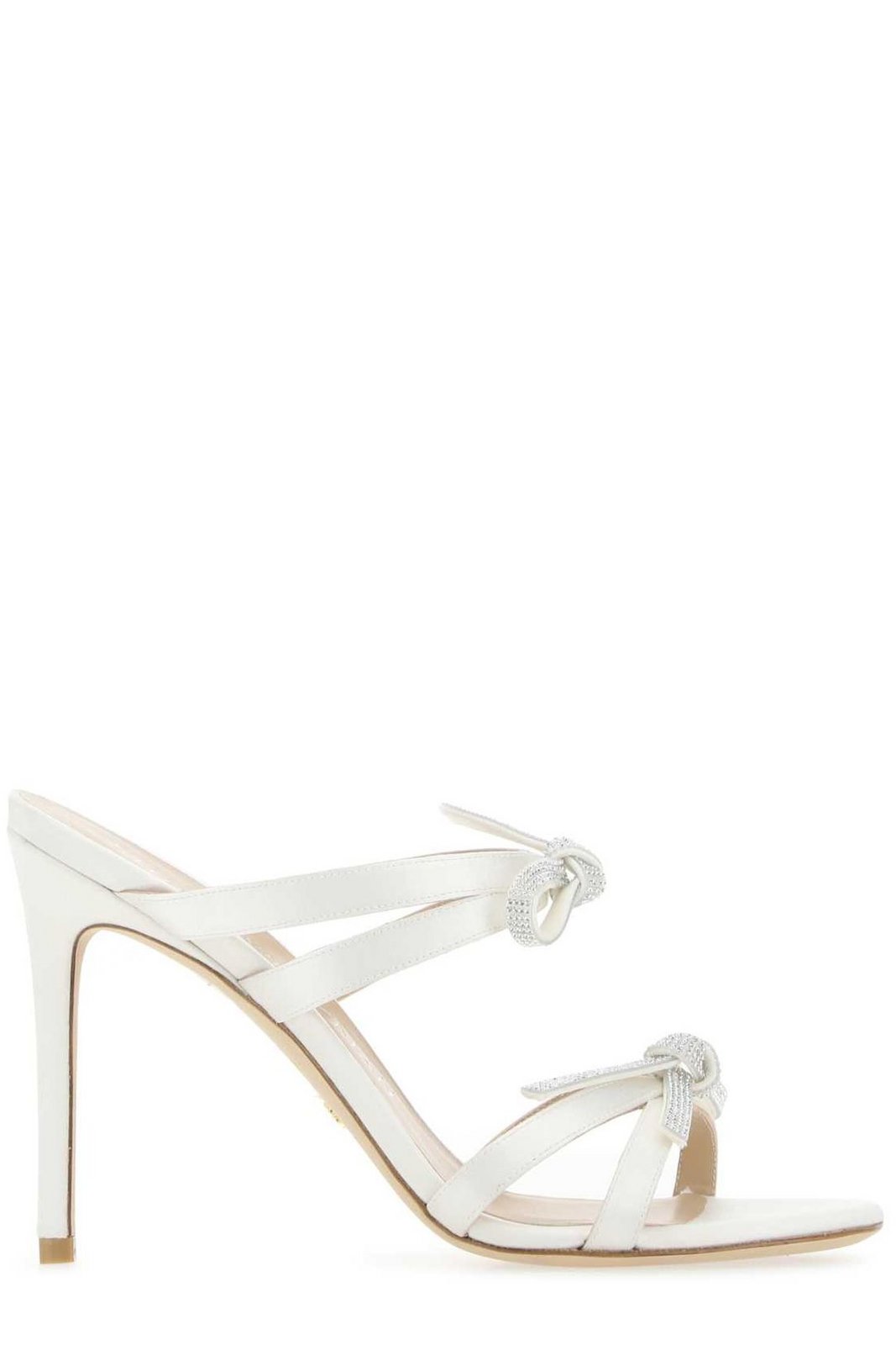 Stuart Weitzman Bow-Detailed Embellished Heeled Sandals