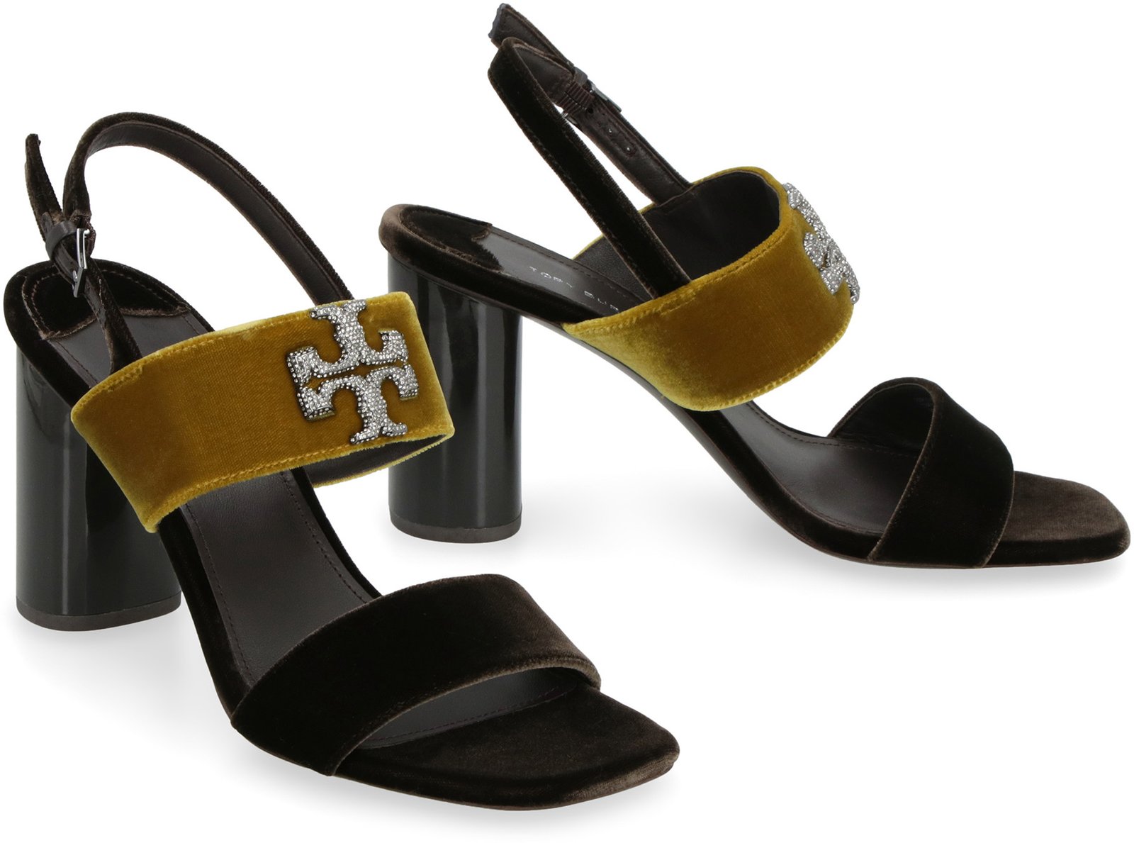 Tory Burch Eleanor Heeled Velvet Sandals
