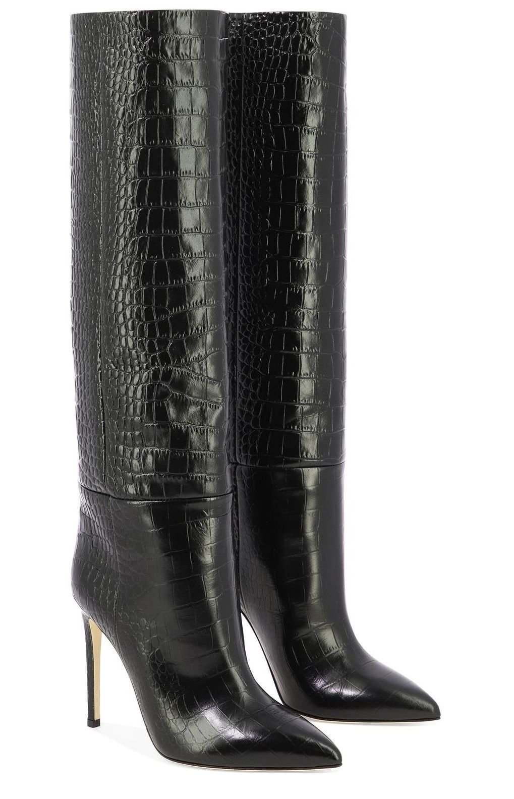 Paris Texas Embossed Knee-High Stiletto Boots