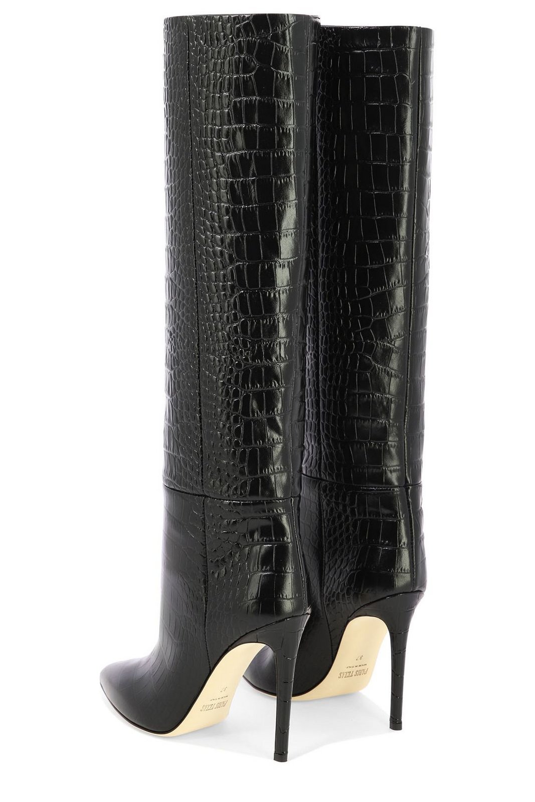 Paris Texas Embossed Knee-High Stiletto Boots