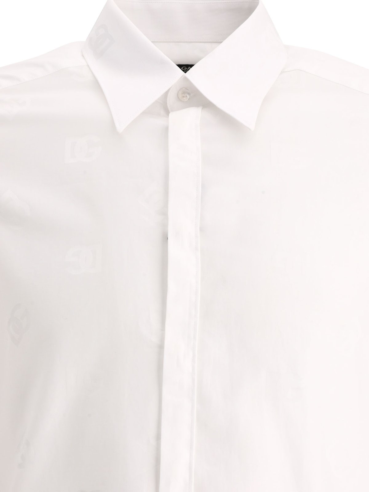 Dolce & Gabbana DG Monogram Jacquard Martini-Fit Shirt