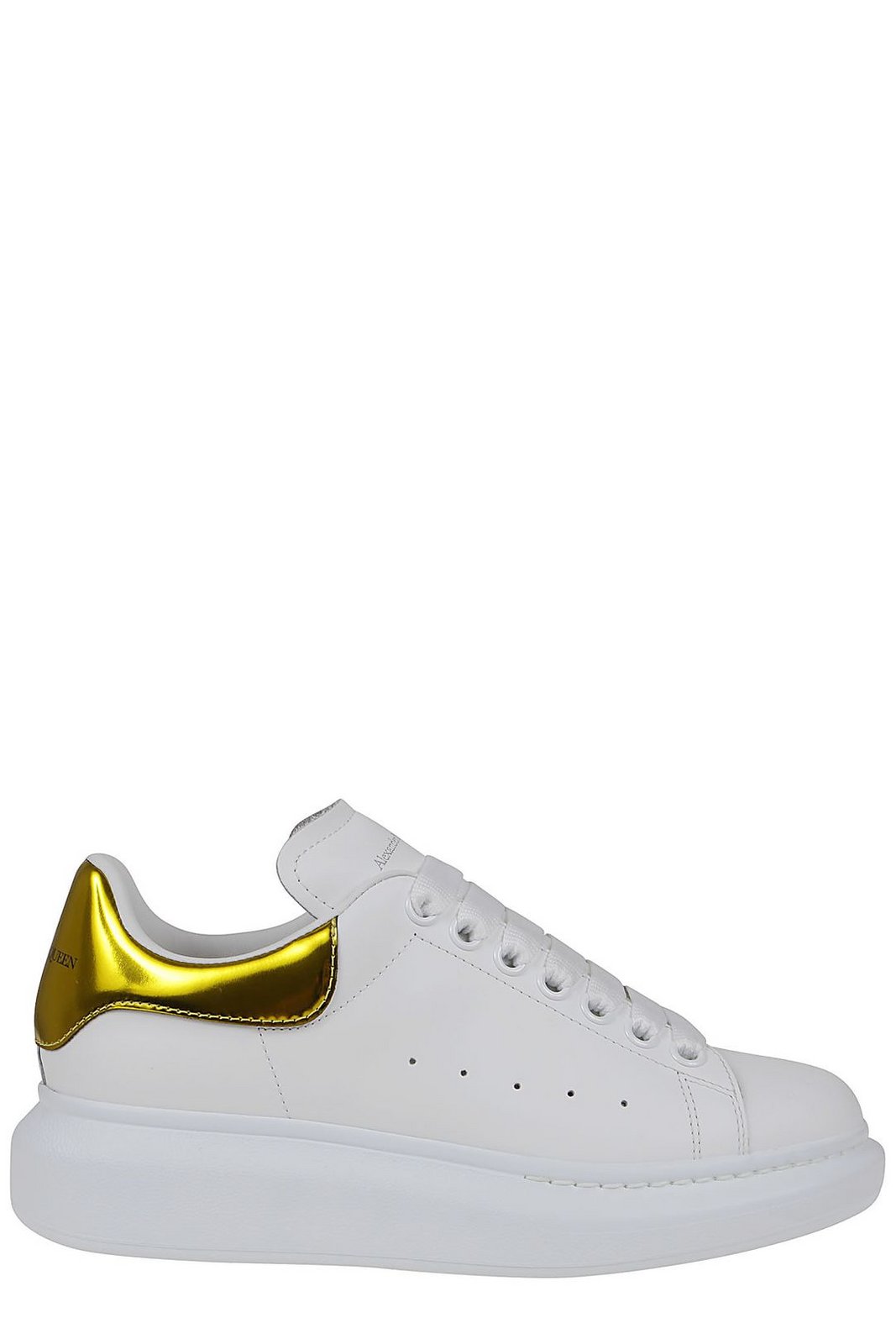 Alexander McQueen メタリックディテール ロートップ スニーカー