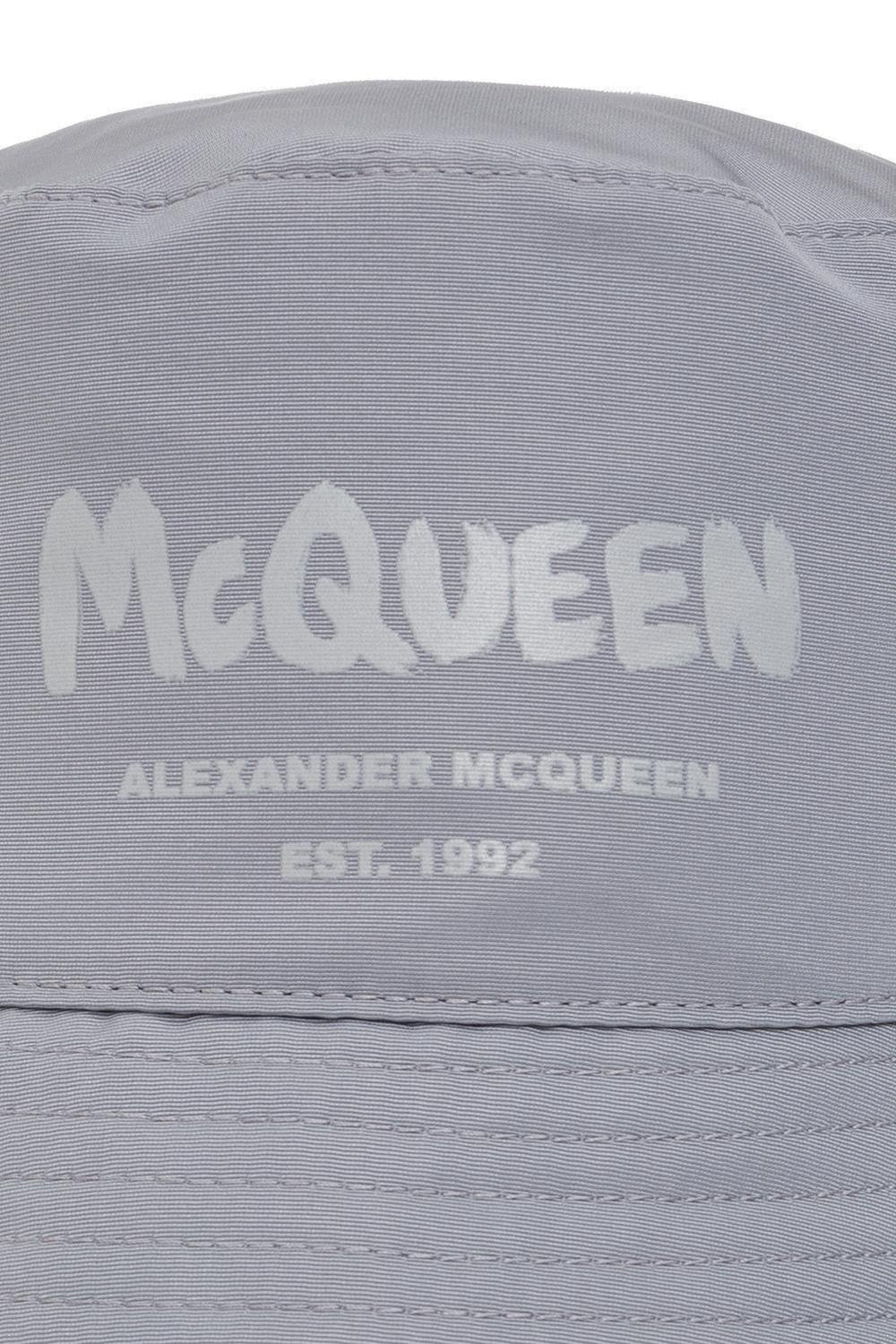 Alexander McQueen ロゴ プリント バケット ハット