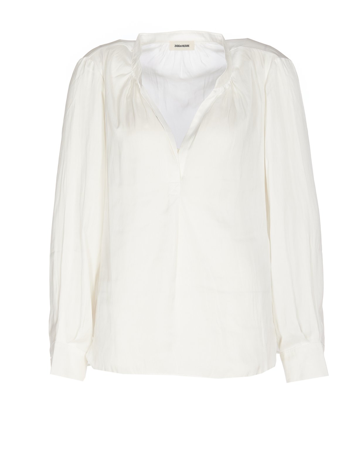ザディグ エ ヴォルテール ギャザーディテール Vネックシャツ
