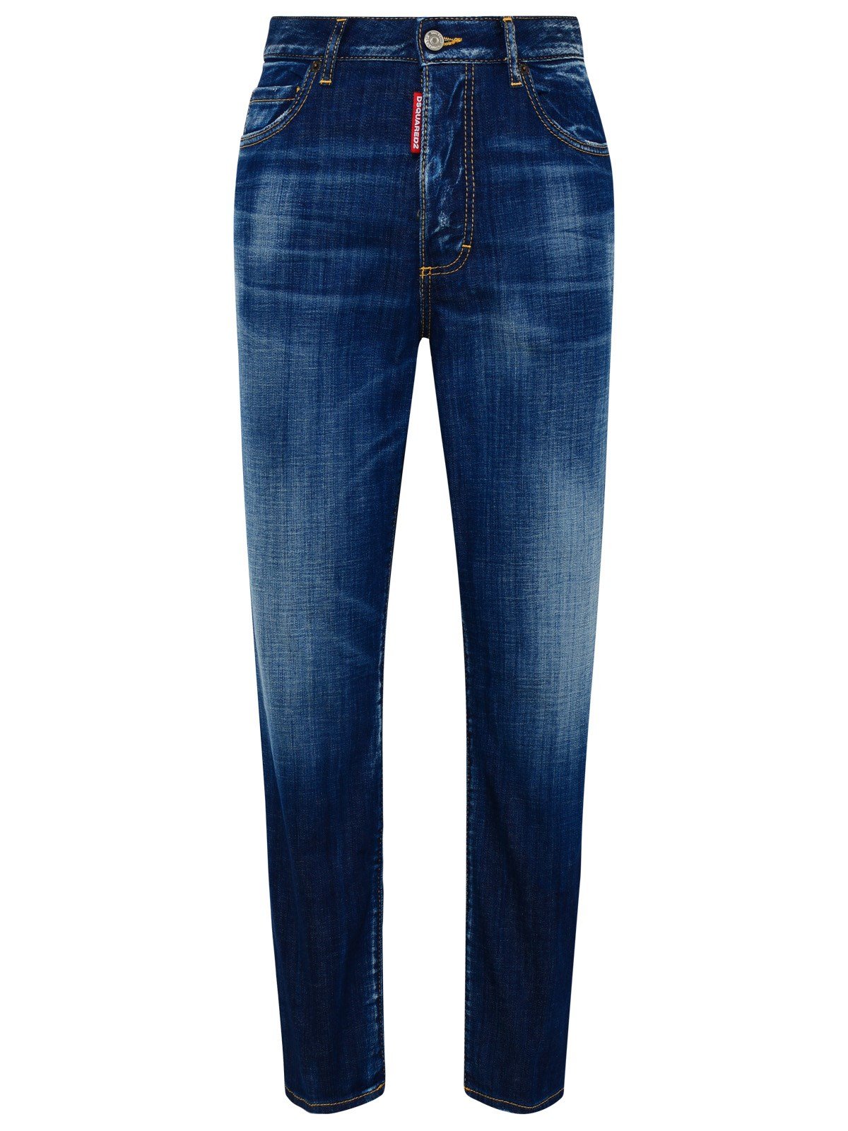 Dsquared2 High Waisted Straight-Leg Jeans