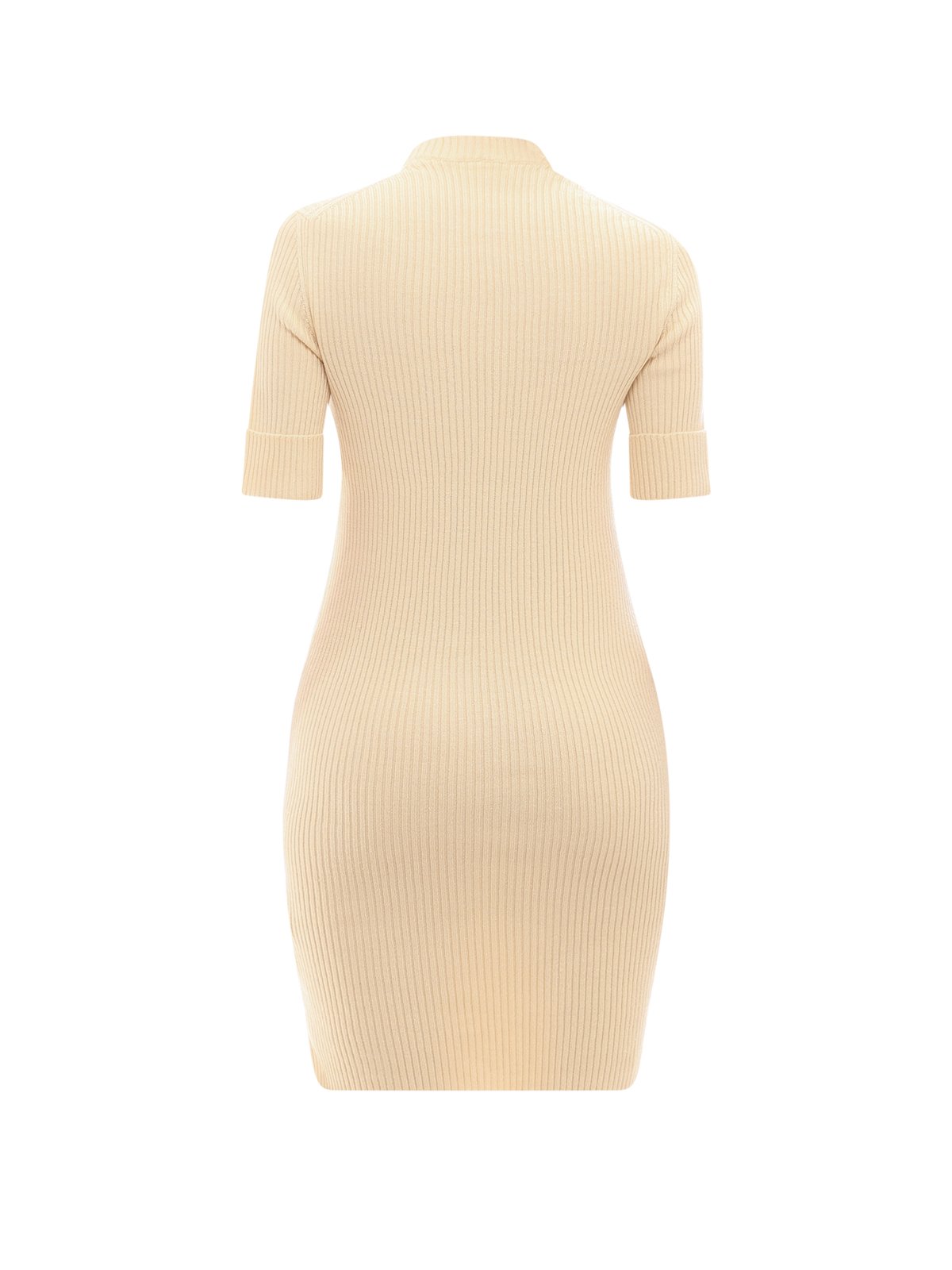 Jil Sander Ribbed-Knit Side Button Detail Dress