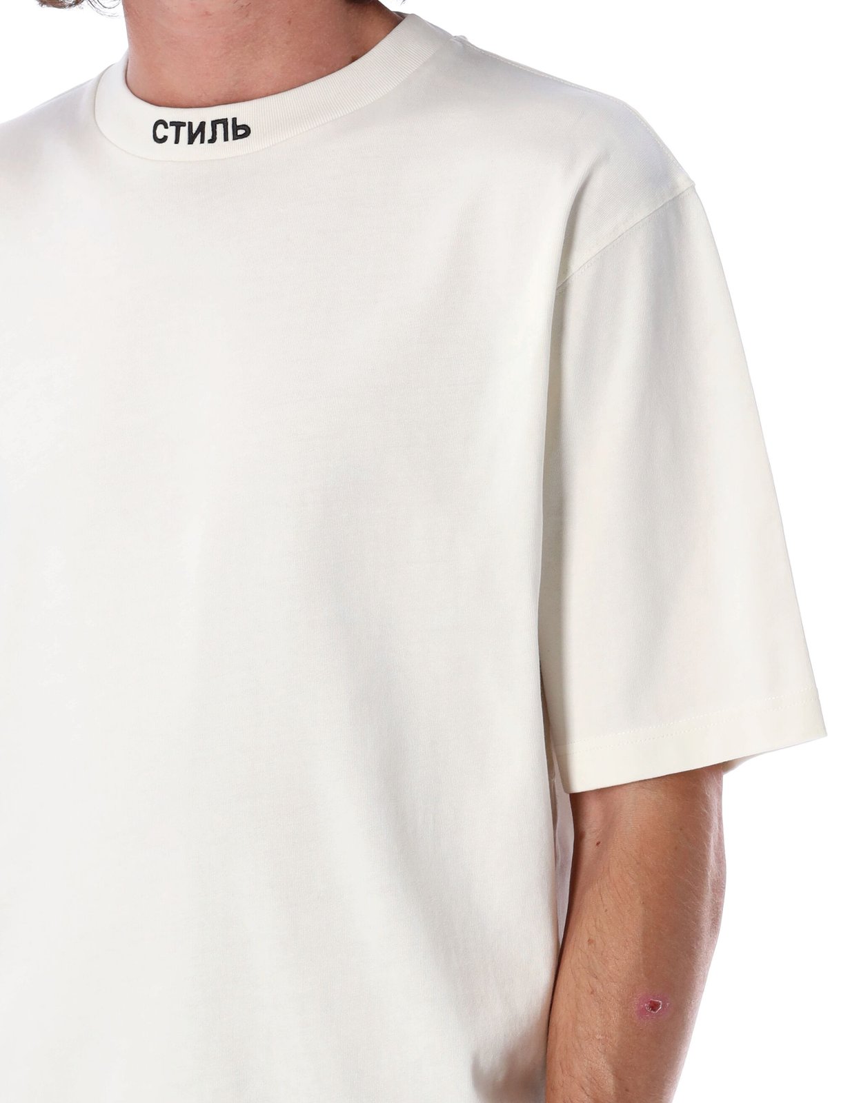 Heron Preston Logo Embroidered Crewneck T-Shirt