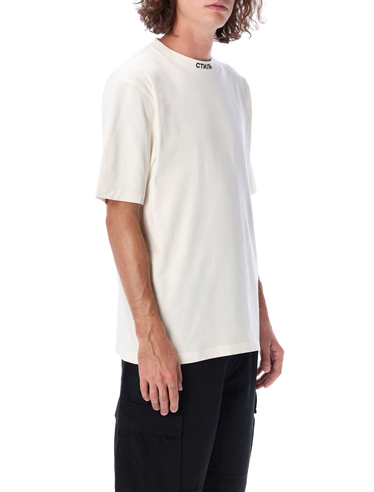 Heron Preston Logo Embroidered Crewneck T-Shirt