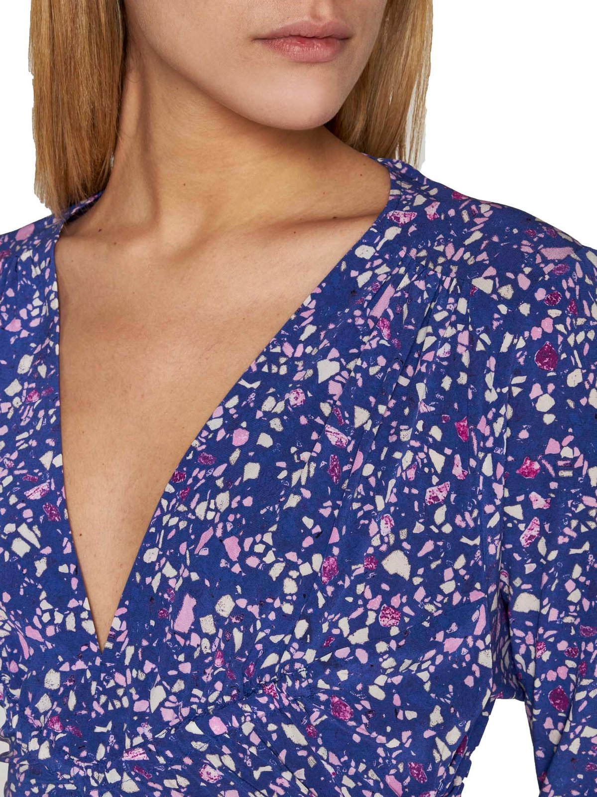 Isabel Marant Lara V-Neck Long Sleeved Dress