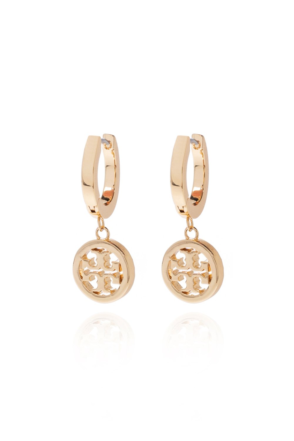 Tory Burch Miller Logo Charm Earrings