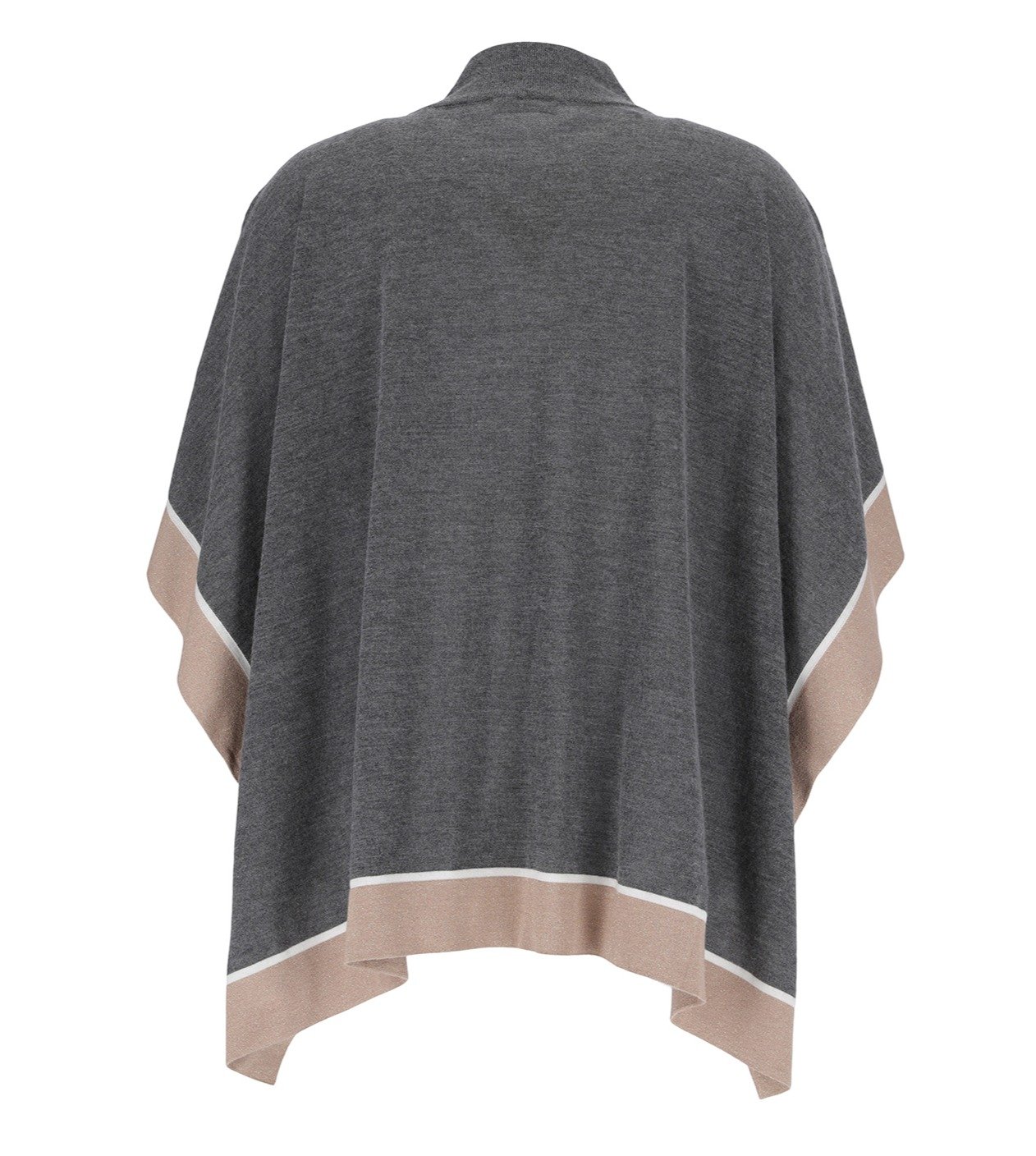 Brunello Cucinelli タートルネック ニット ケープ ジャケット