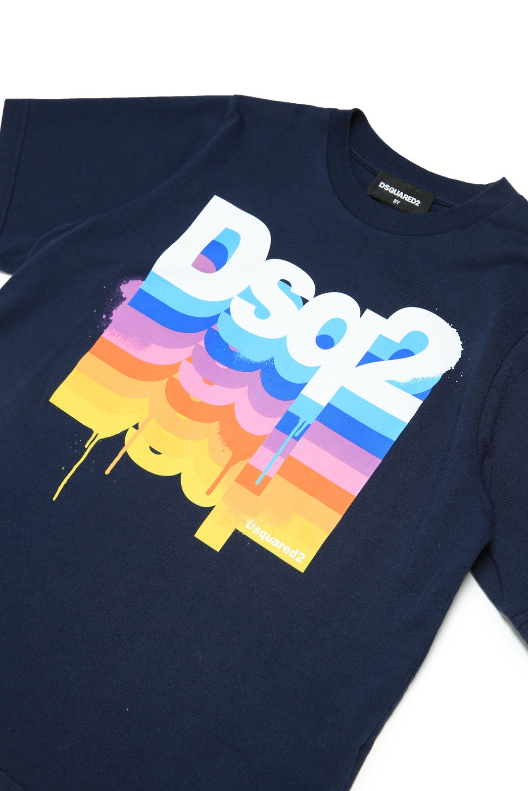 Dsquared2 Kids Logo Printed Crewneck T-Shirt