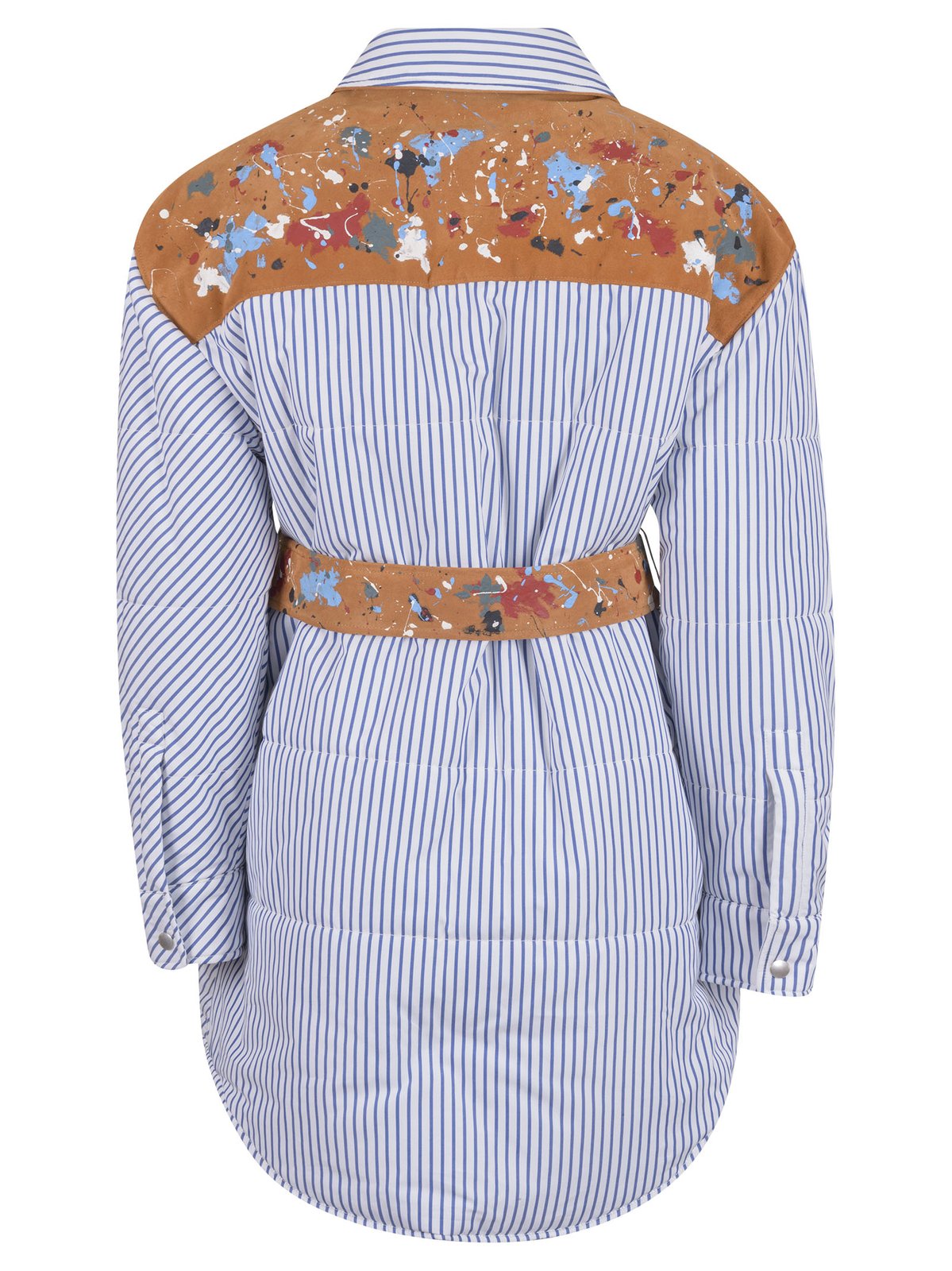 パーム エンジェルス バーティカル ストライプ シャツ ジャケット