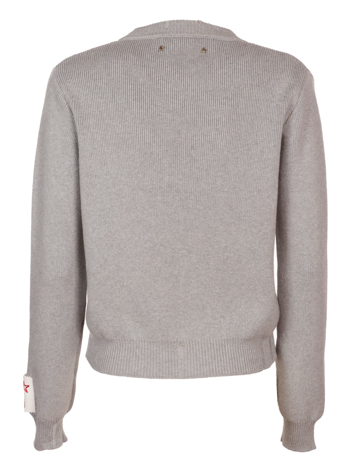 Golden Goose Deluxe Brand Distressed Logo Patch Jumper